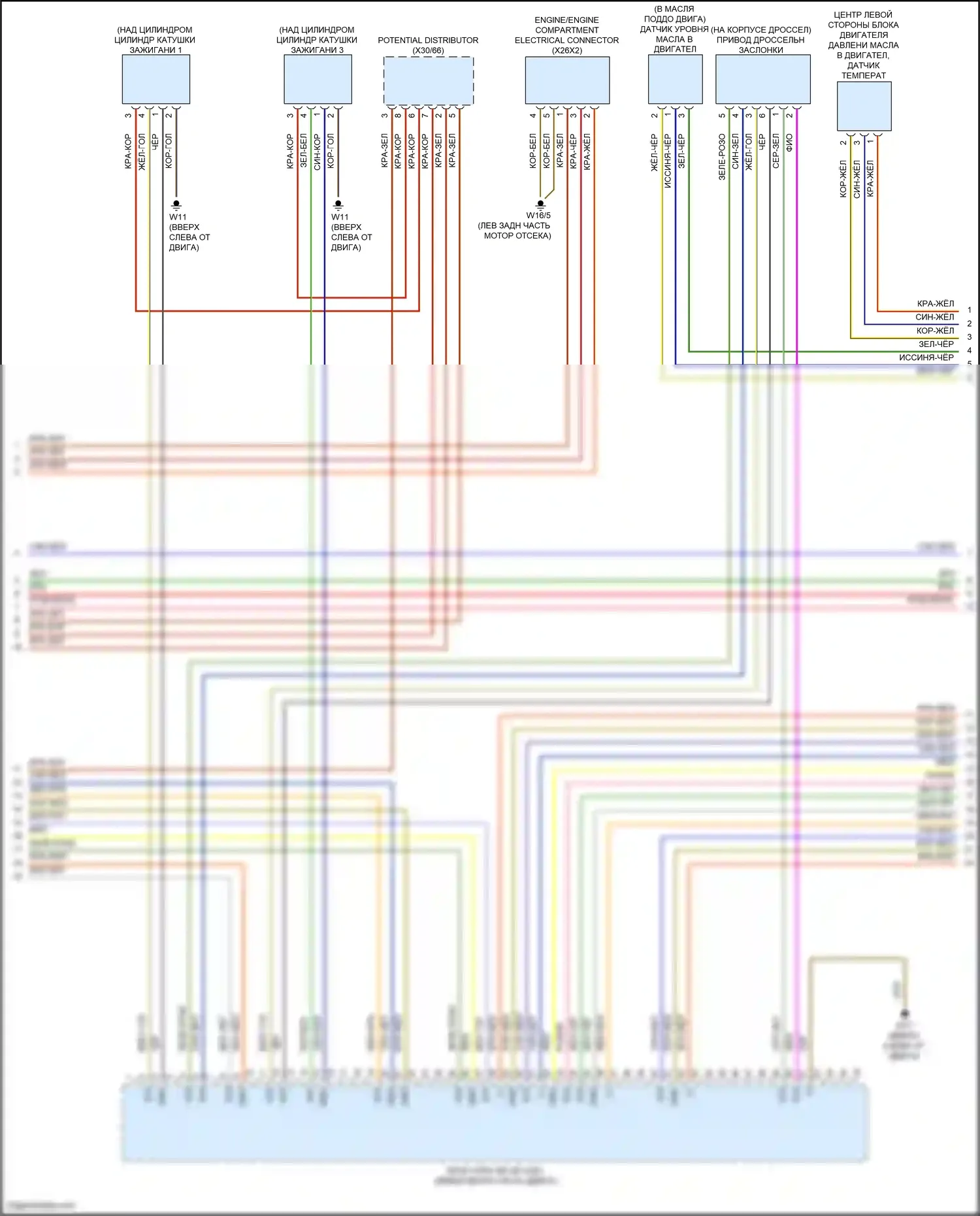 CLS-класс Mercedes-Benz C257 рестайлинг (2021-2024): Электросхема двигателя 3.0l turbo hybrid (7 из 9) 