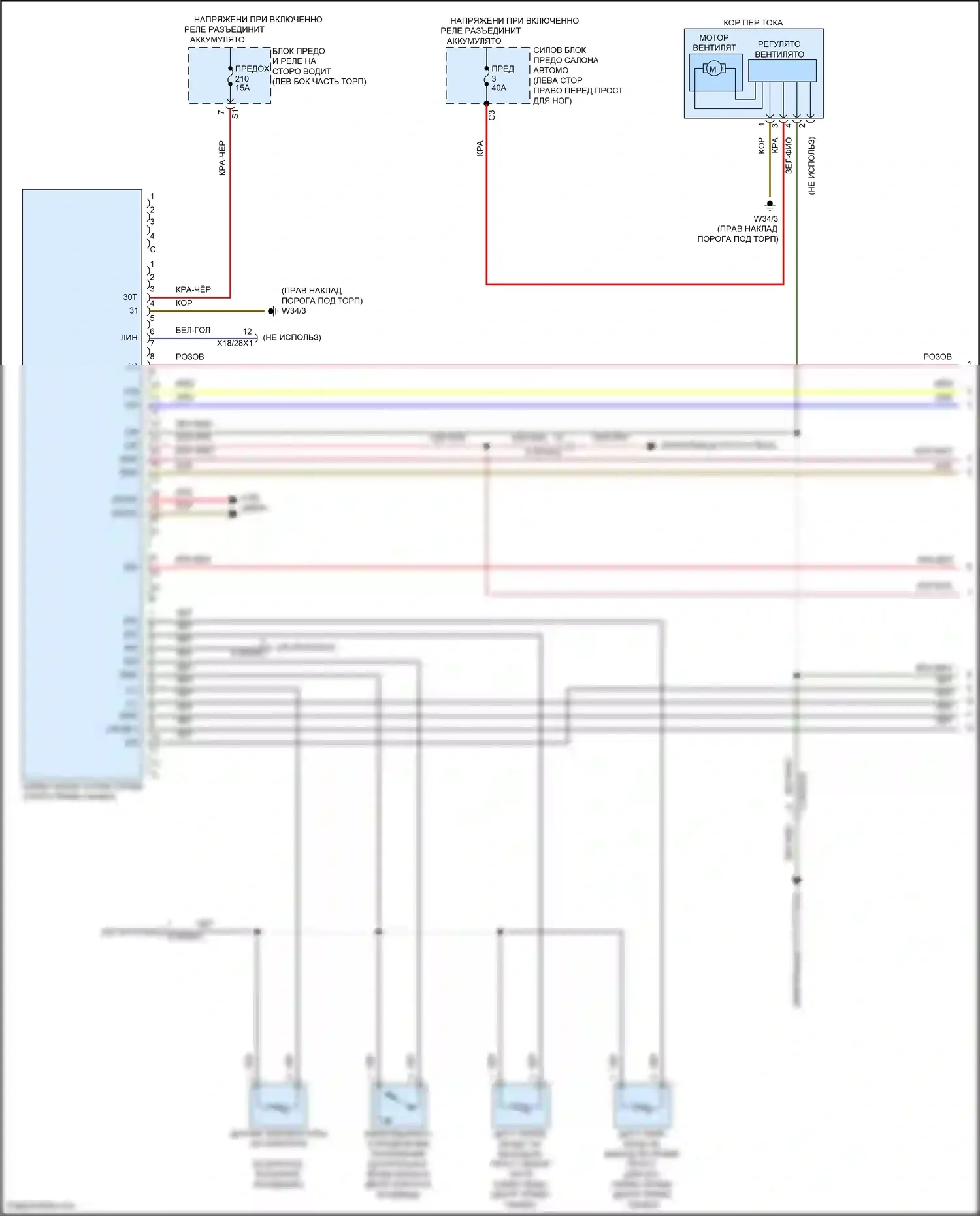 CLS-класс Mercedes-Benz C257 рестайлинг (2021-2024): Электросхема климат контроля (1 из 3) 