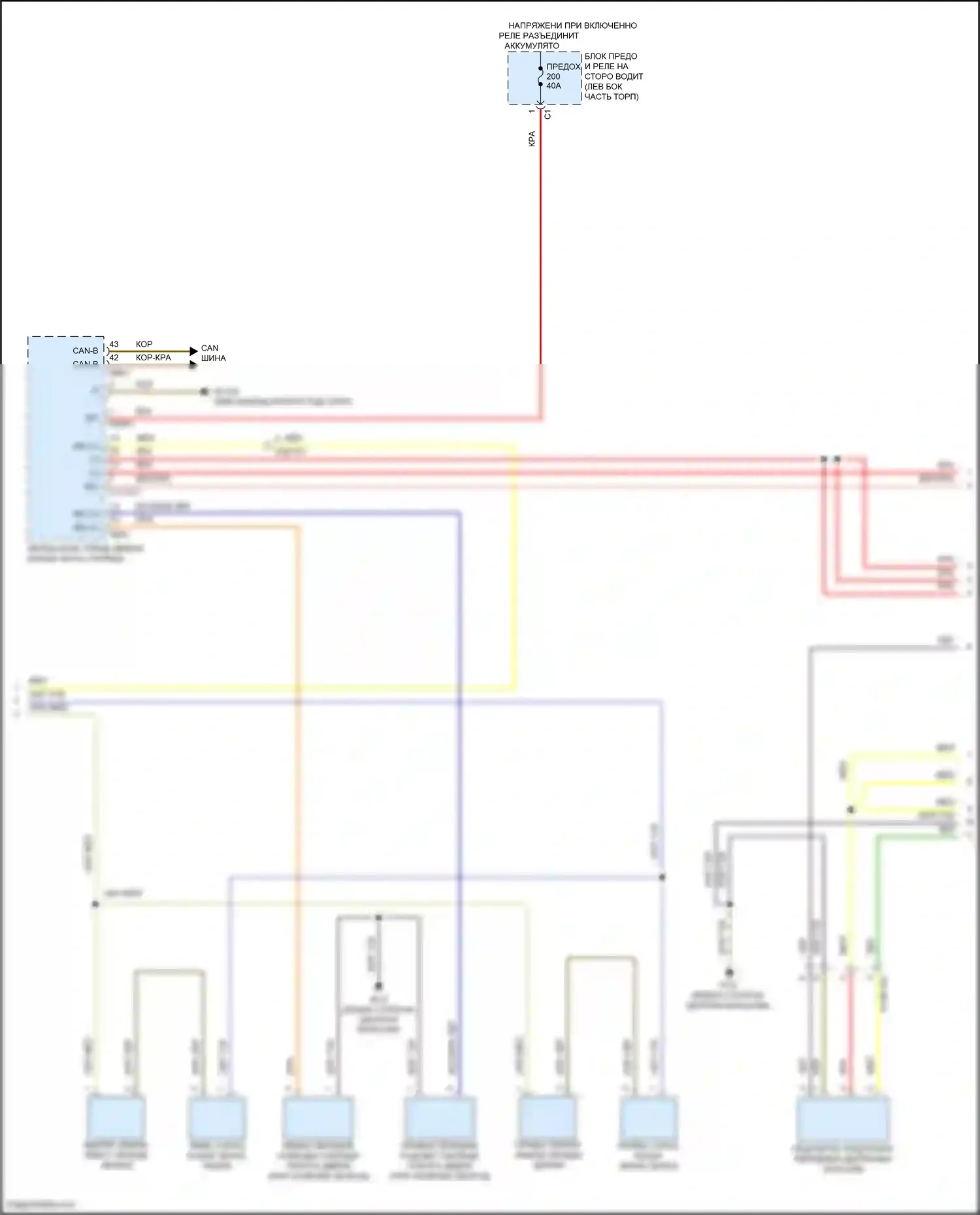 CLS-класс Mercedes-Benz C257 рестайлинг (2021-2024): Электросхема освещения салона (2 из 7) 