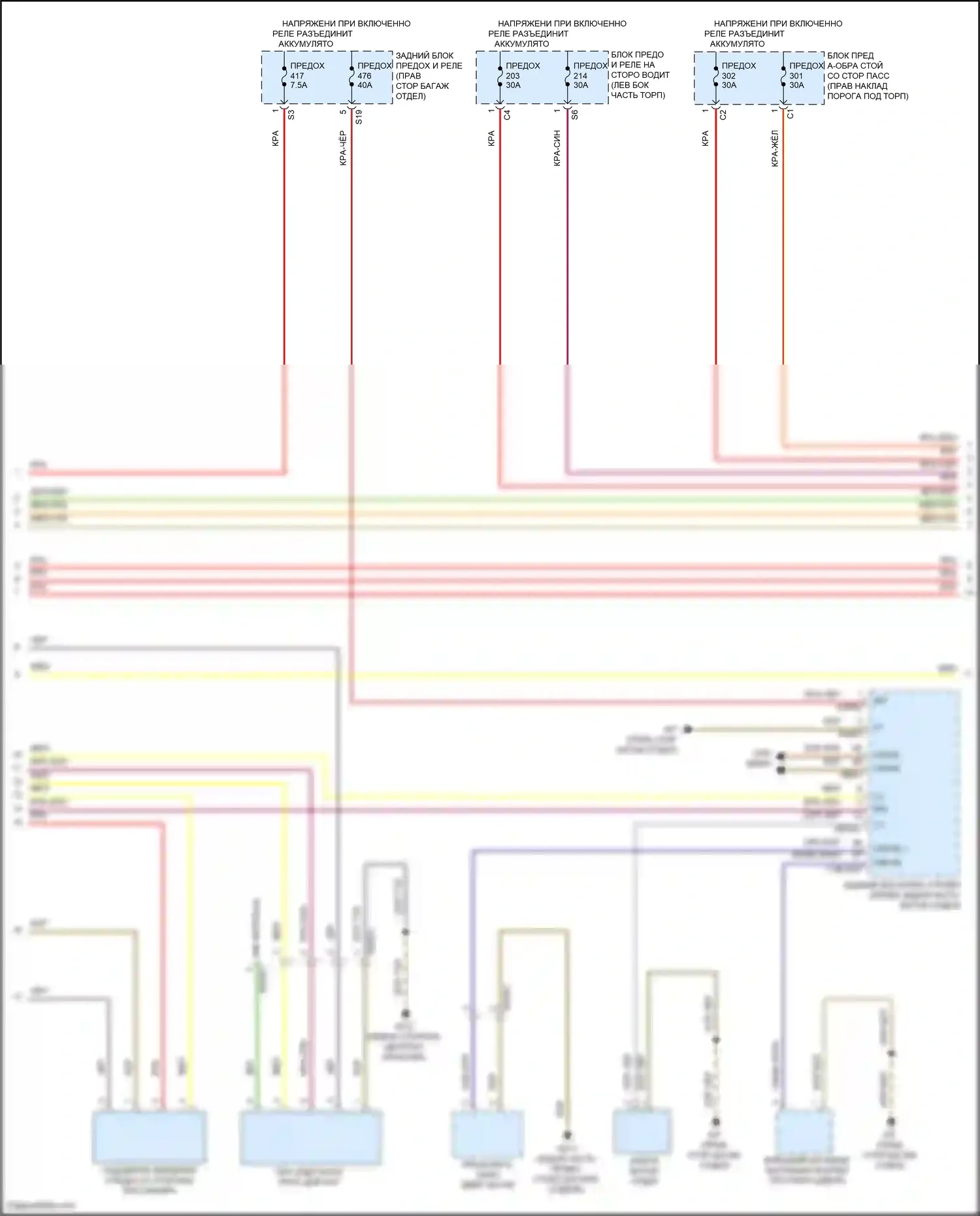 CLS-класс Mercedes-Benz C257 рестайлинг (2021-2024): Электросхема освещения салона (4 из 7) 