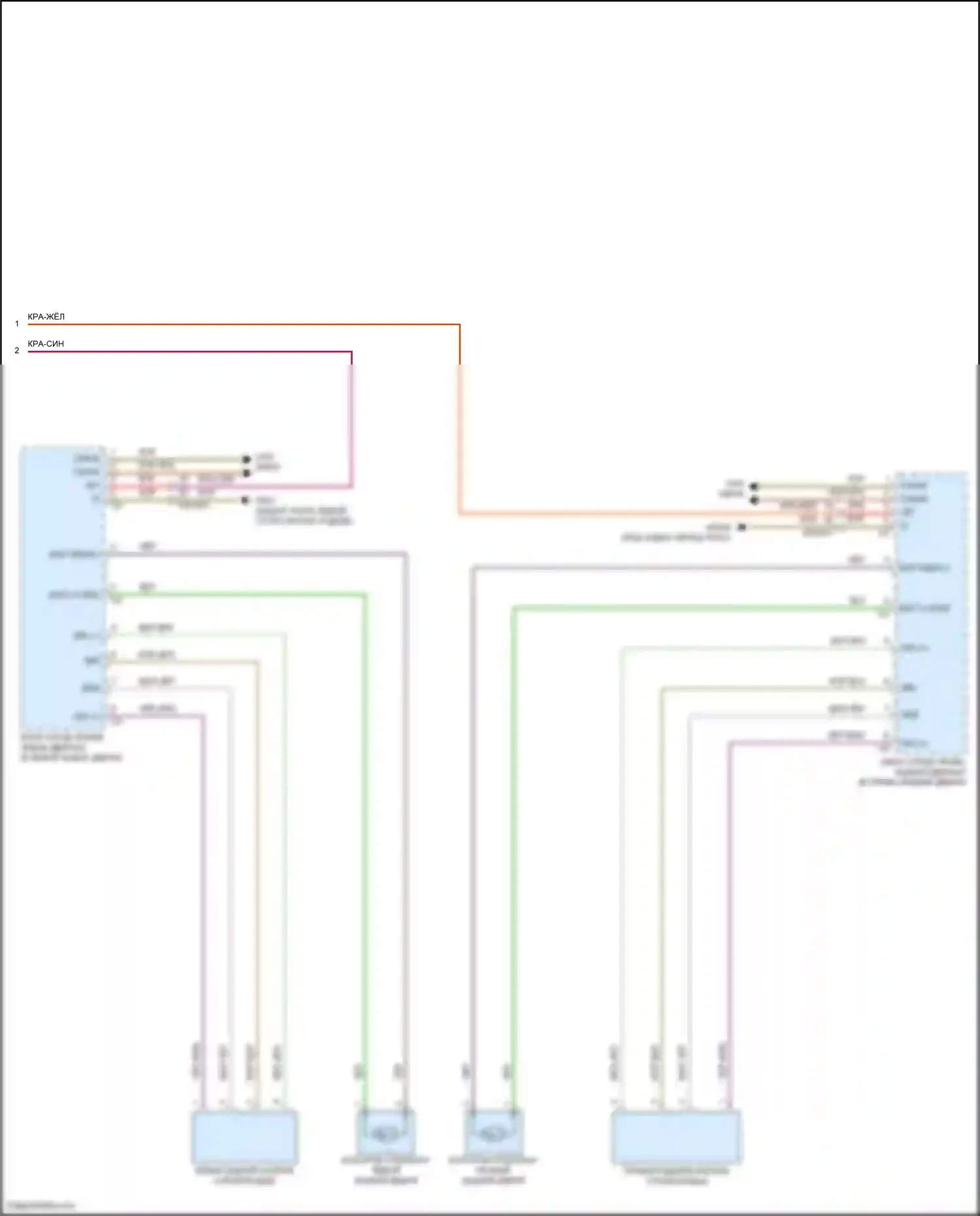 CLS-класс Mercedes-Benz C257 рестайлинг (2021-2024): Электросхема стеклоподъемников (2 из 2) 