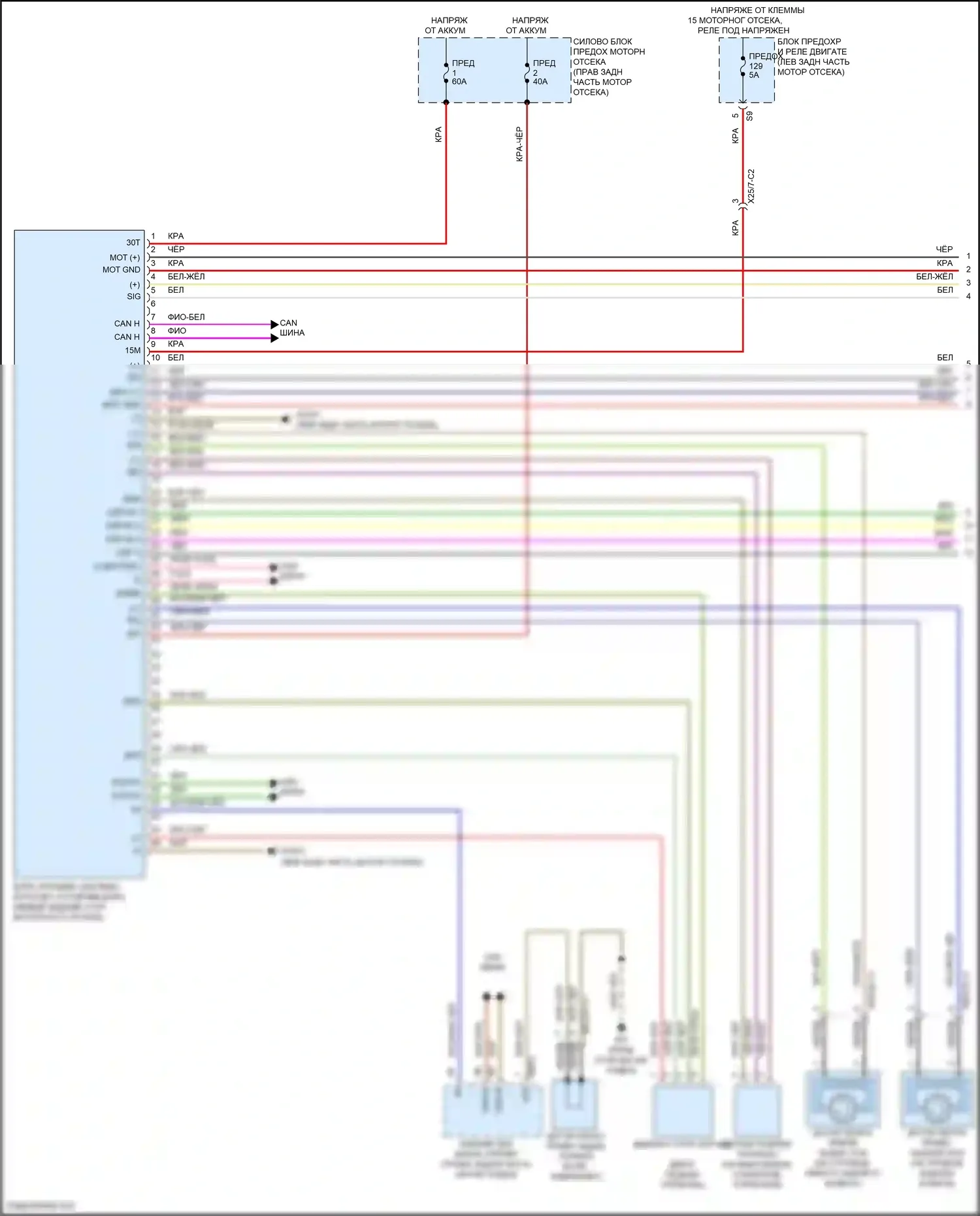 CLS-класс Mercedes-Benz C257 (2017-2021): Антиблокировочная система abs электросхема (1 из 2) 