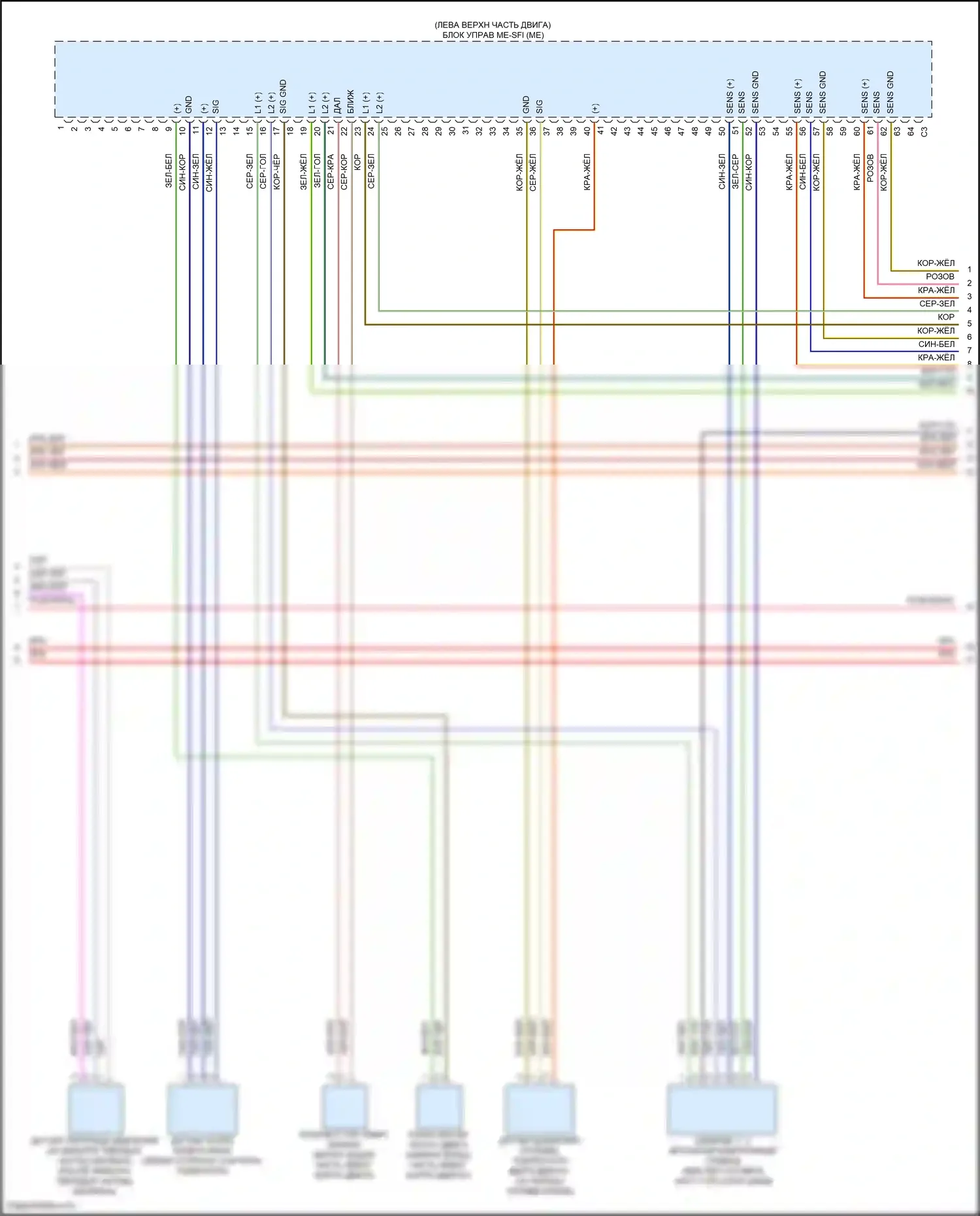 CLS-класс Mercedes-Benz C257 (2017-2021): Электросхема двигателя 3,0л турбо (2 из 9) 