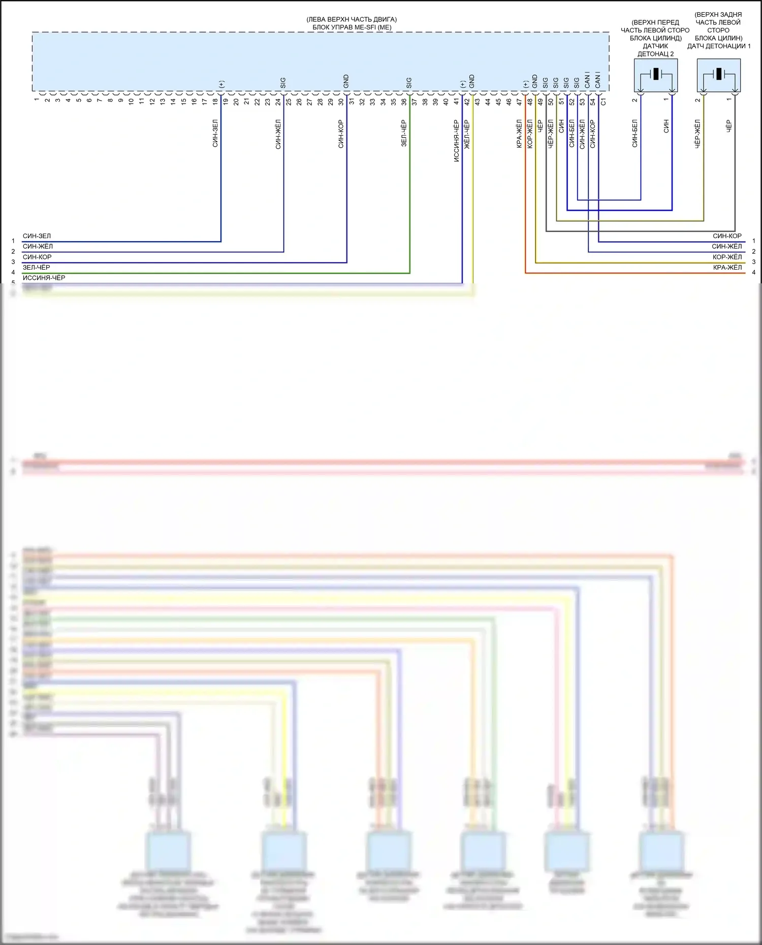 CLS-класс Mercedes-Benz C257 (2017-2021): Электросхема двигателя 3,0л турбо (7 из 9) 