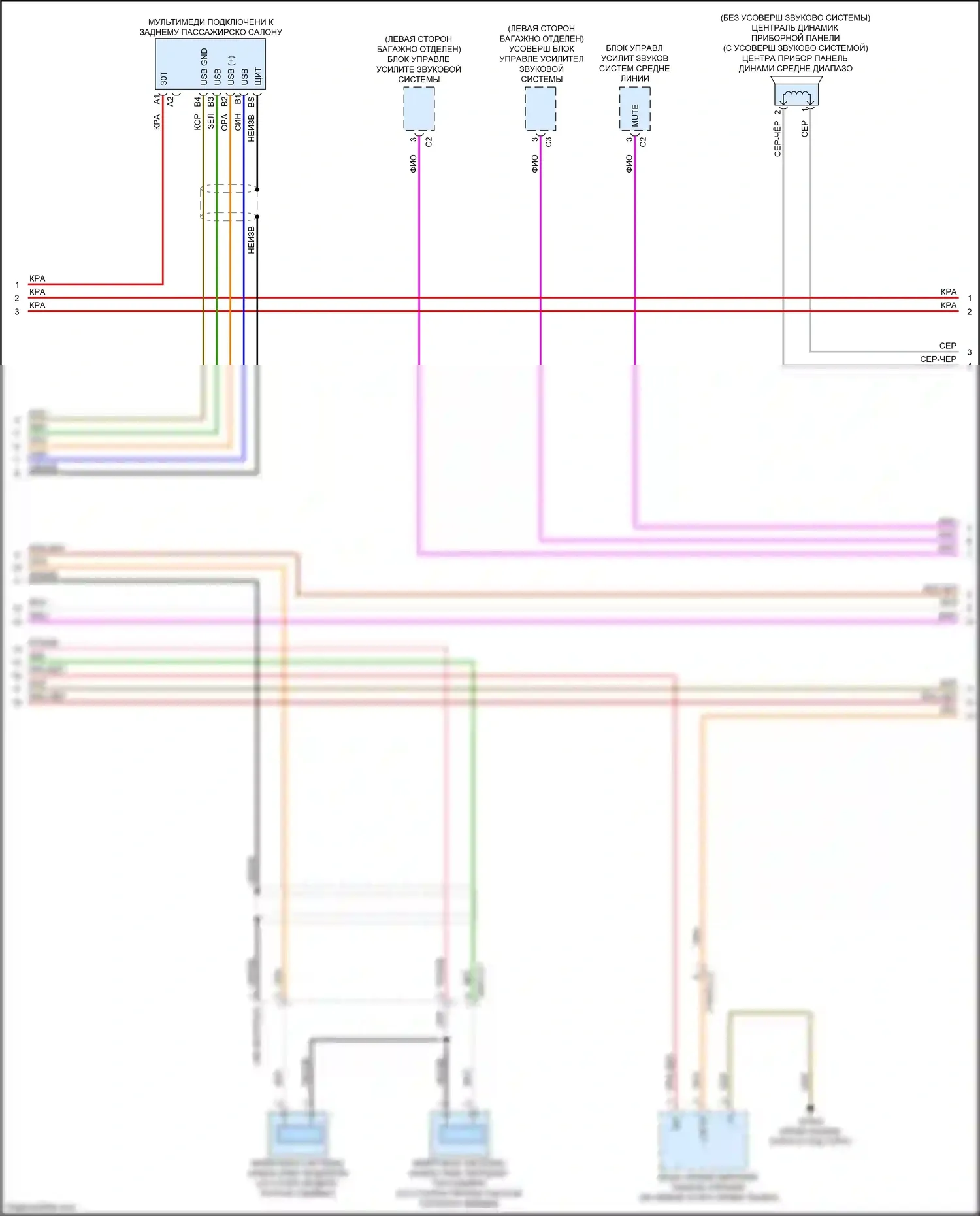 CLS-класс Mercedes-Benz C257 (2017-2021): Электросхема магнитолы comand (3 из 7) 