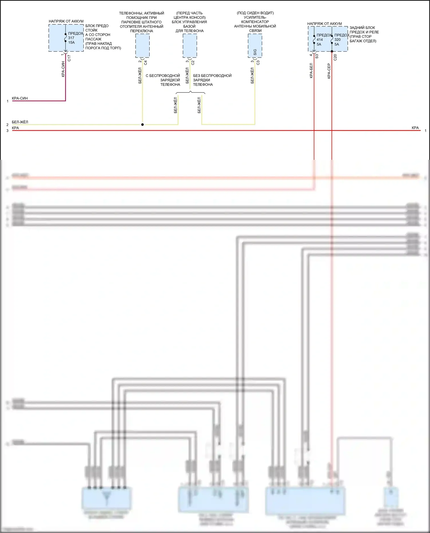 CLS-класс Mercedes-Benz C257 (2017-2021): Электросхема магнитолы comand (6 из 7) 