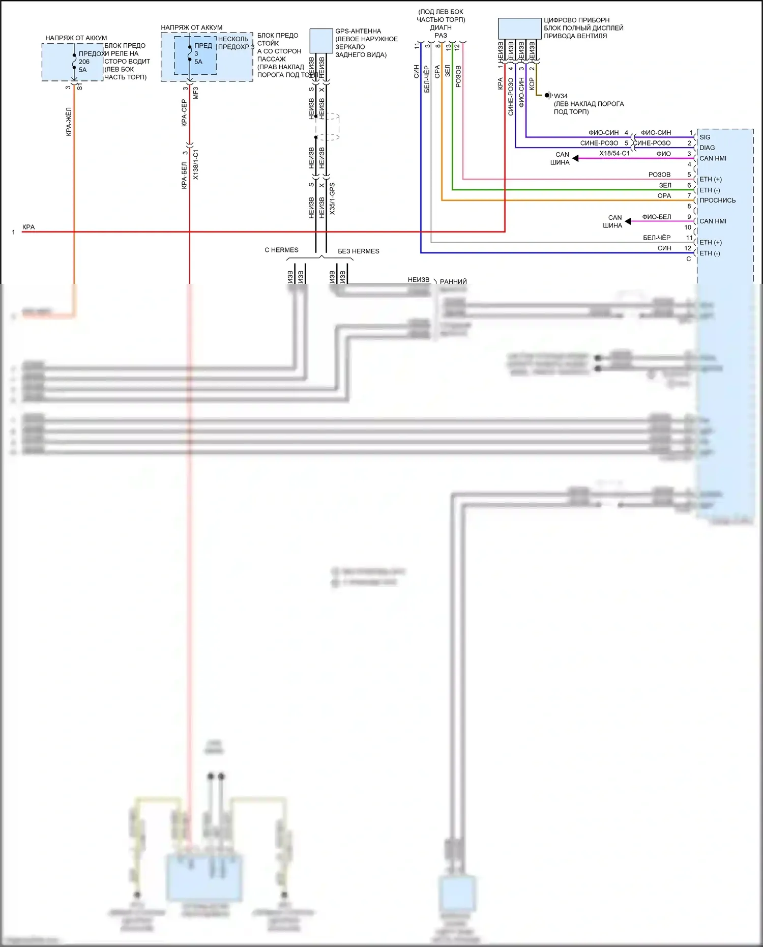 CLS-класс Mercedes-Benz C257 (2017-2021): Электросхема магнитолы comand (7 из 7) 