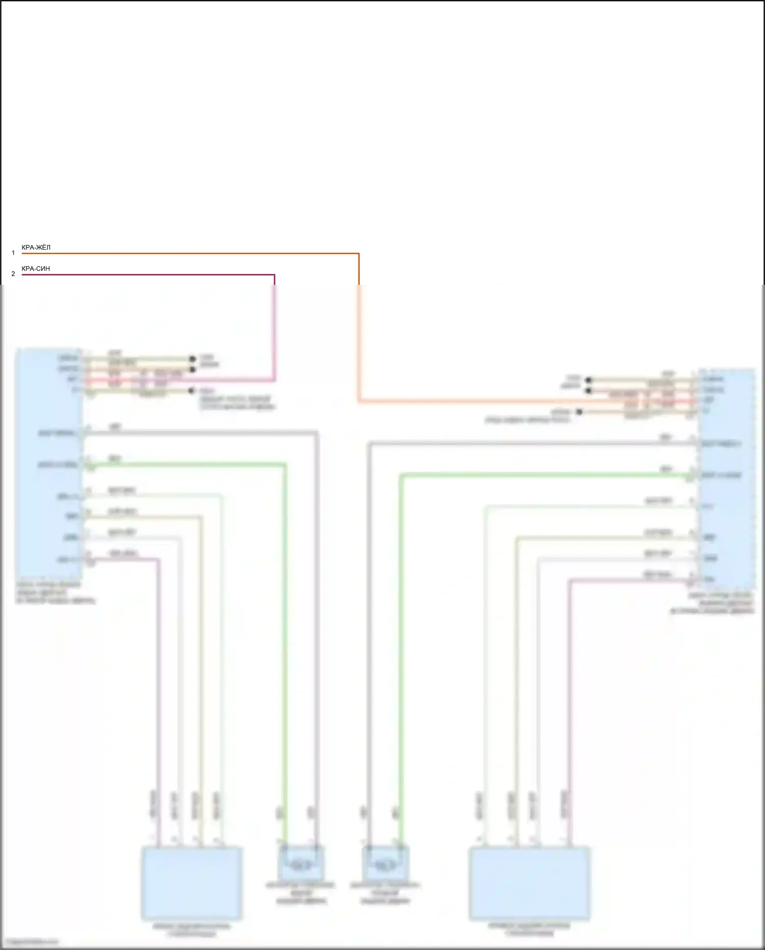 CLS-класс Mercedes-Benz C257 (2017-2021): Электросхема стеклоподъемников (2 из 2) 