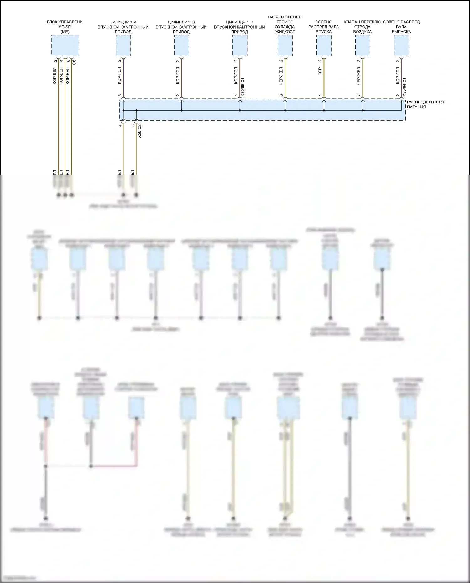 CLS-класс Mercedes-Benz C257 (2017-2021): Электросхема разводки массы (8 из 8) 