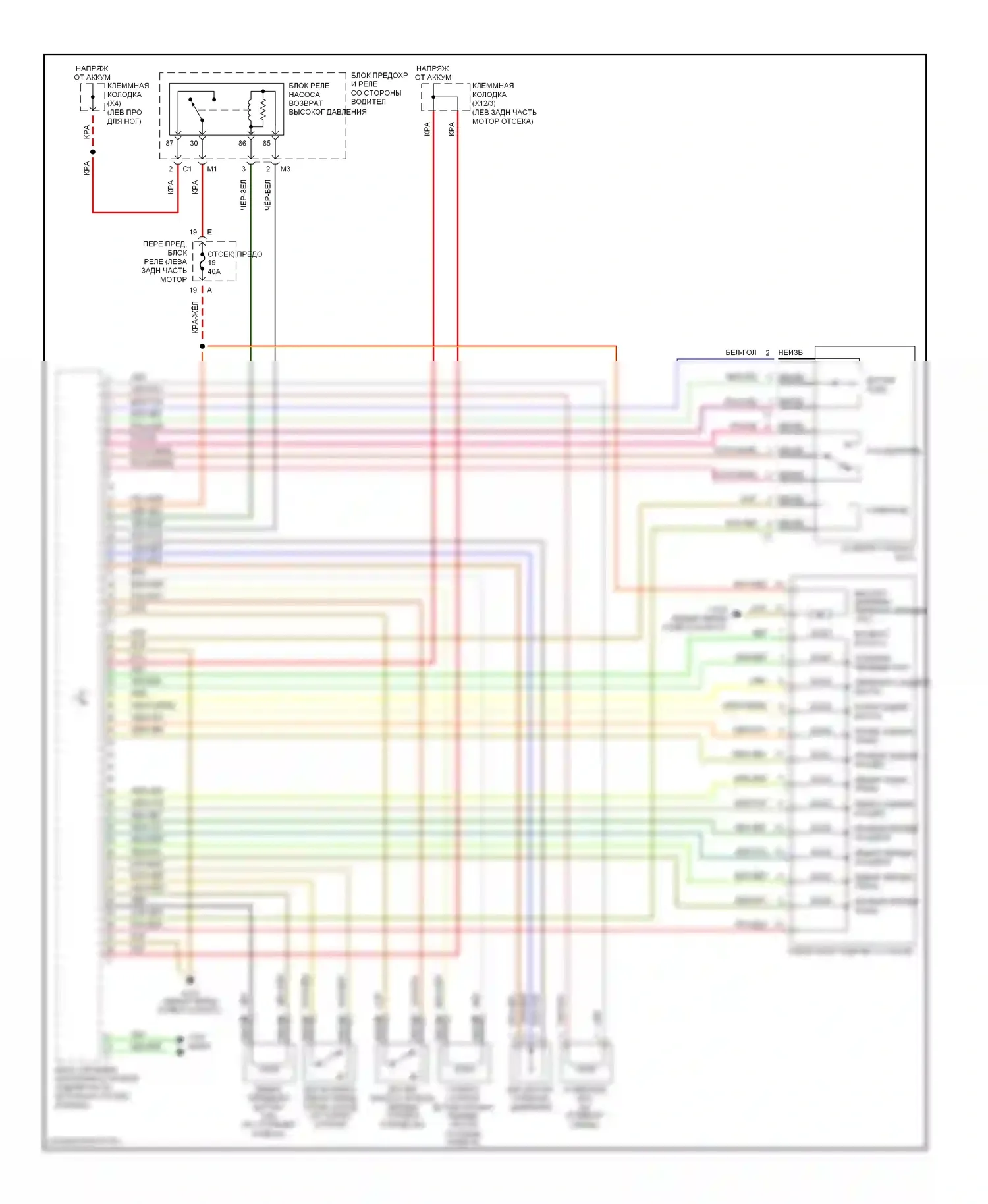 E-класс AMG Mercedes-Benz W210/S210 рестайлинг (1999-2002): Электросхемы антиблокировочной системы abs (1 из 2) 
