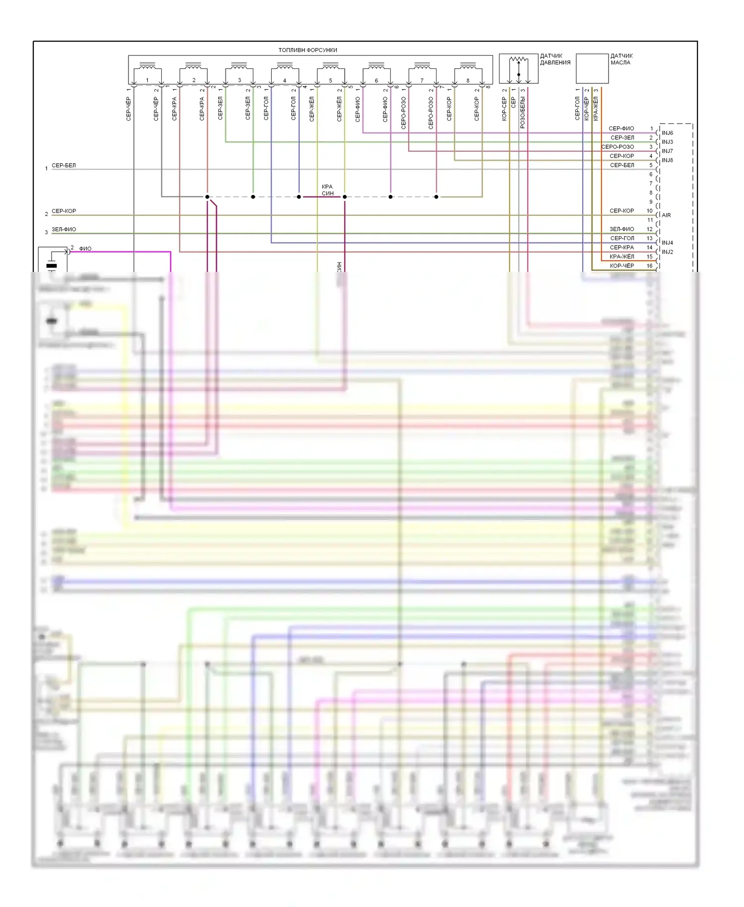E-класс AMG Mercedes-Benz W210/S210 рестайлинг (1999-2002): Электросхема двигателя 4.3ls (3 из 3) 
