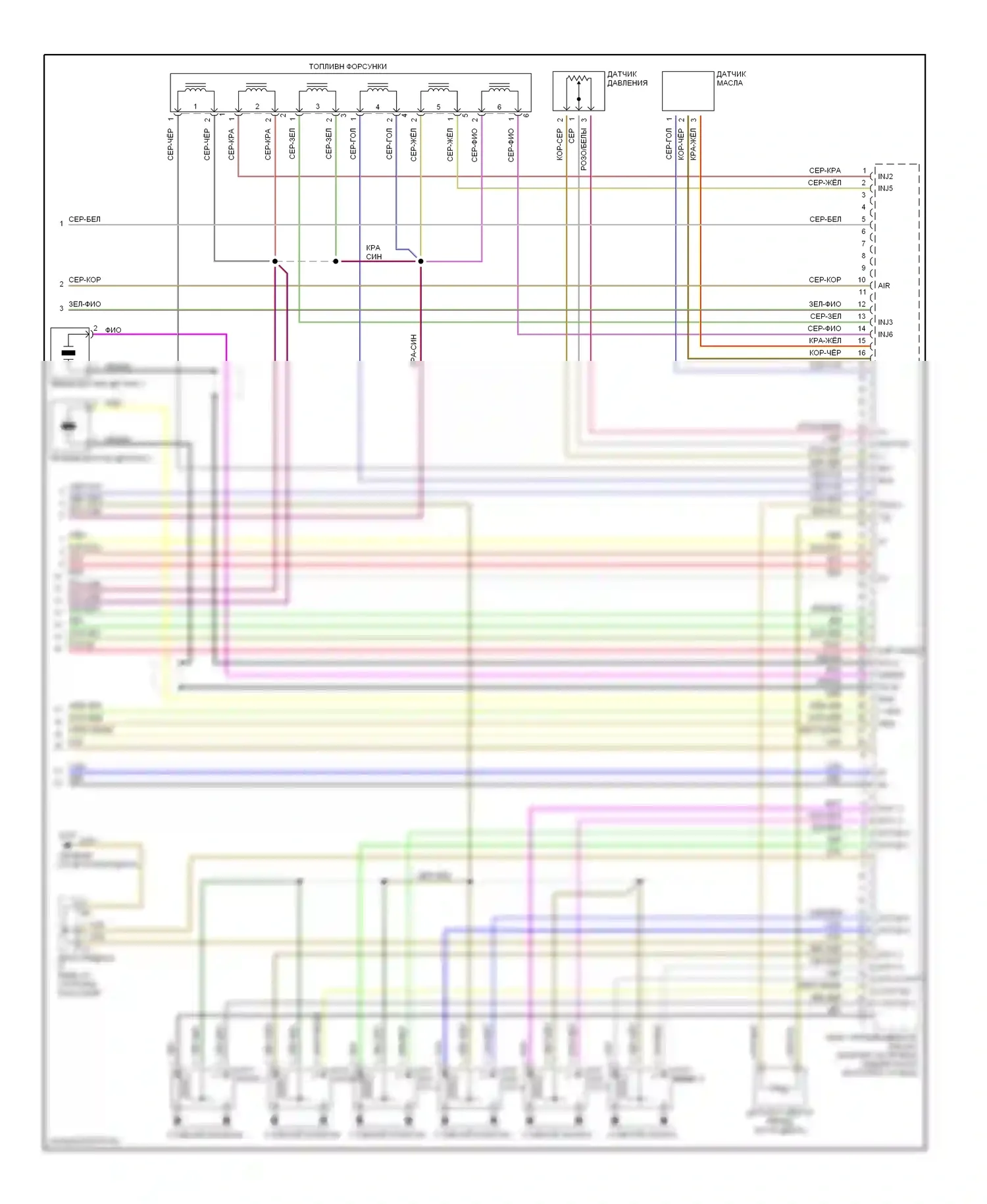 E-класс Mercedes-Benz W210/S210 рестайлинг (1999-2003): Электросхема двигателя 3.2l (3 из 3) 