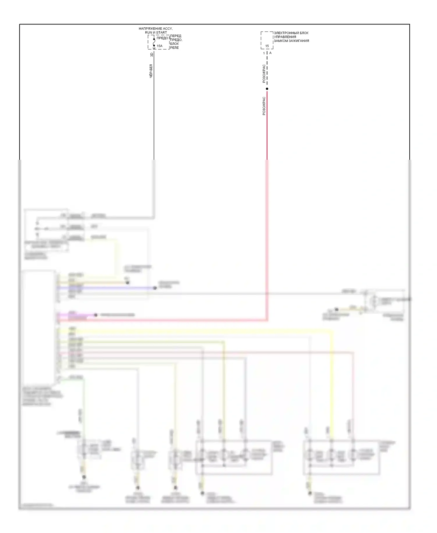 E-класс Mercedes-Benz W210/S210 рестайлинг (1999-2003): Электросхема фар, без ксеноновых ламп 