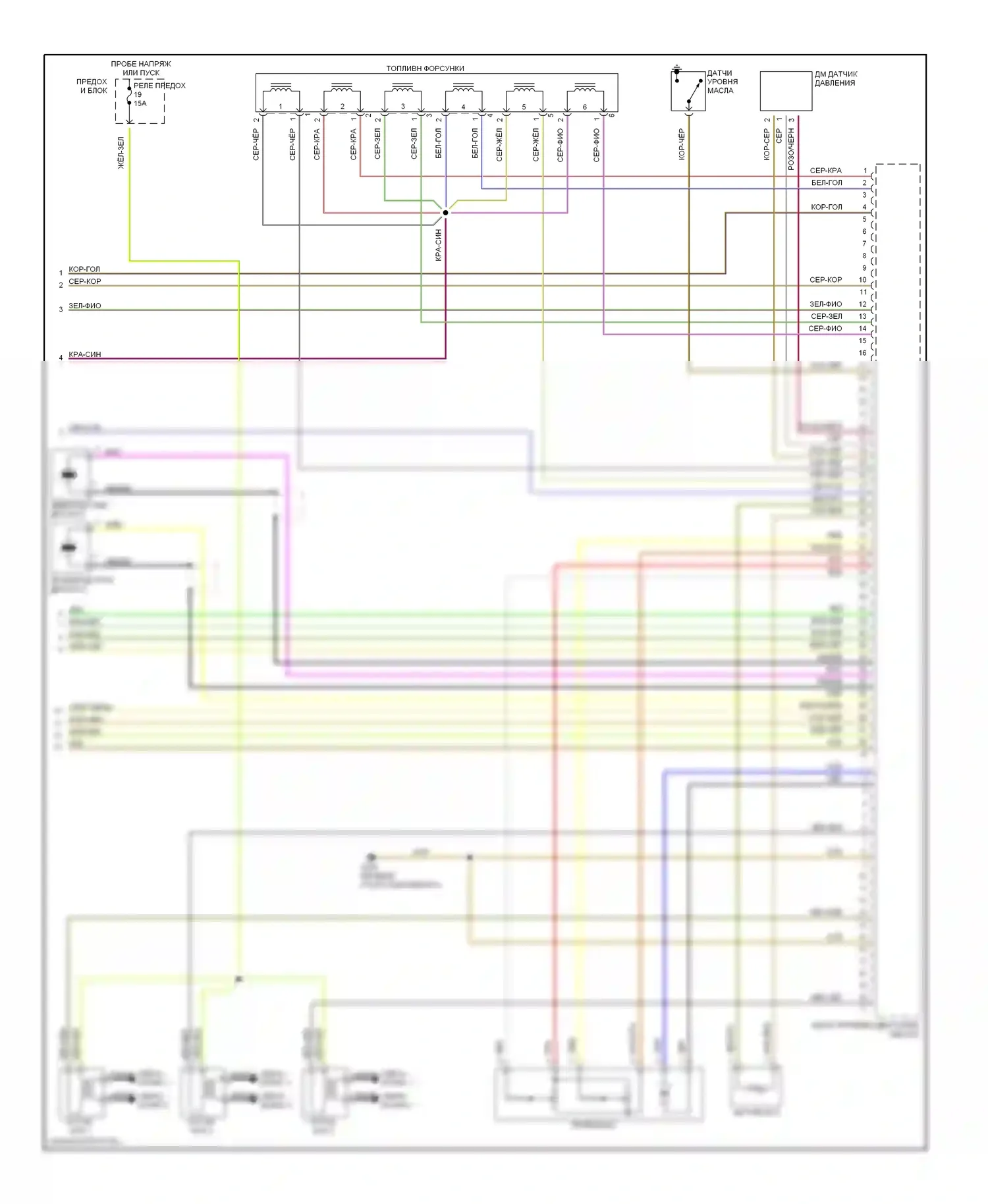 E-класс Mercedes-Benz W210/S210 (1995-1999): Электросхема двигателя 3.2ls (3 из 3) 