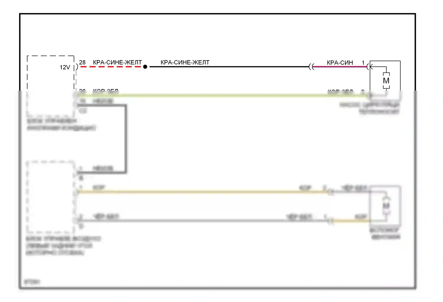 E-класс AMG Mercedes-Benz W210/S210 (1996-1999): Электросхема вентилятора охлаждения 