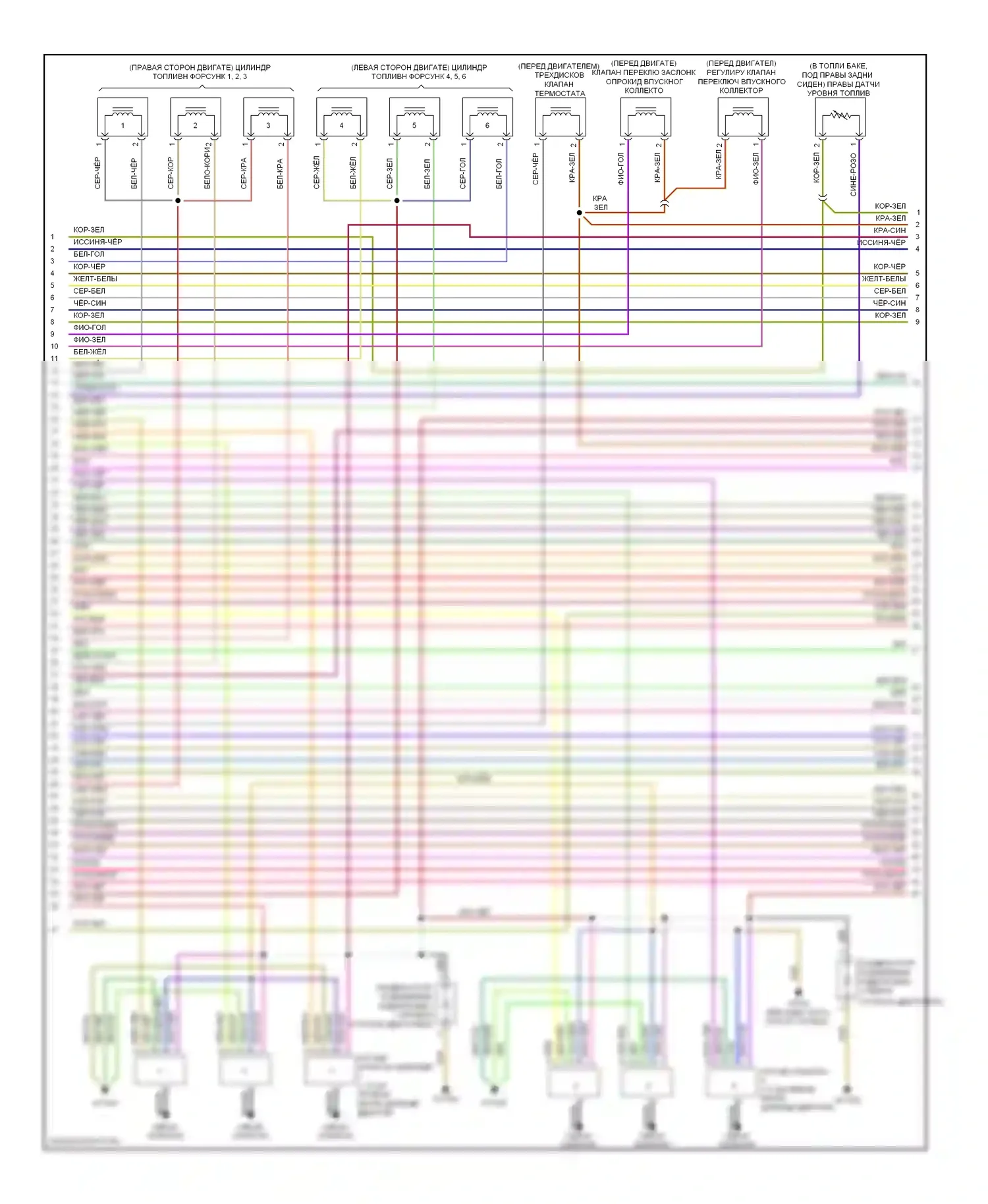 E-класс Mercedes-Benz W211/S211 рестайлинг (2006-2009): Электросхема двигателя 3.5l (2 из 4) 