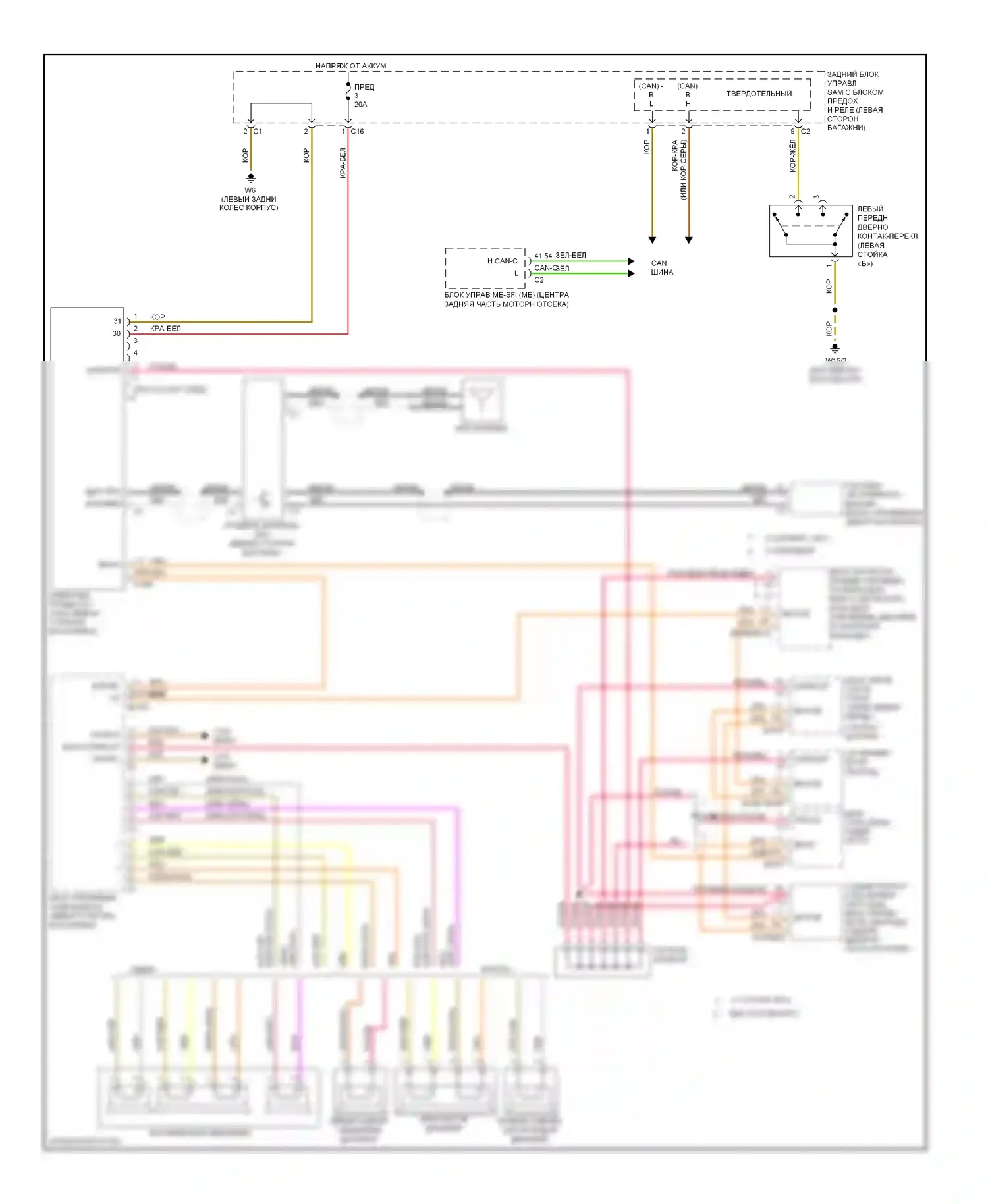 E-класс Mercedes-Benz W211/S211 рестайлинг (2006-2009): Электросхема навигации 