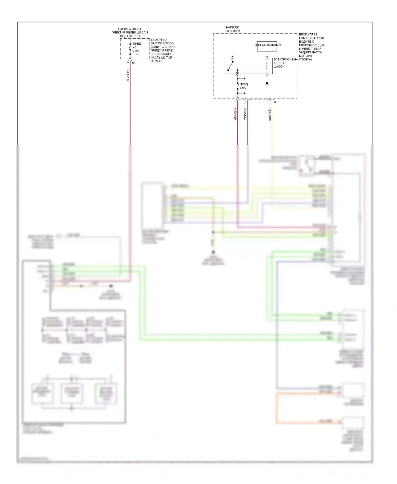 E-класс Mercedes-Benz W211/S211 (2002-2006): Электросхема автоматической коробки передач, 7-ступенчатая автоматическая коробка передач 