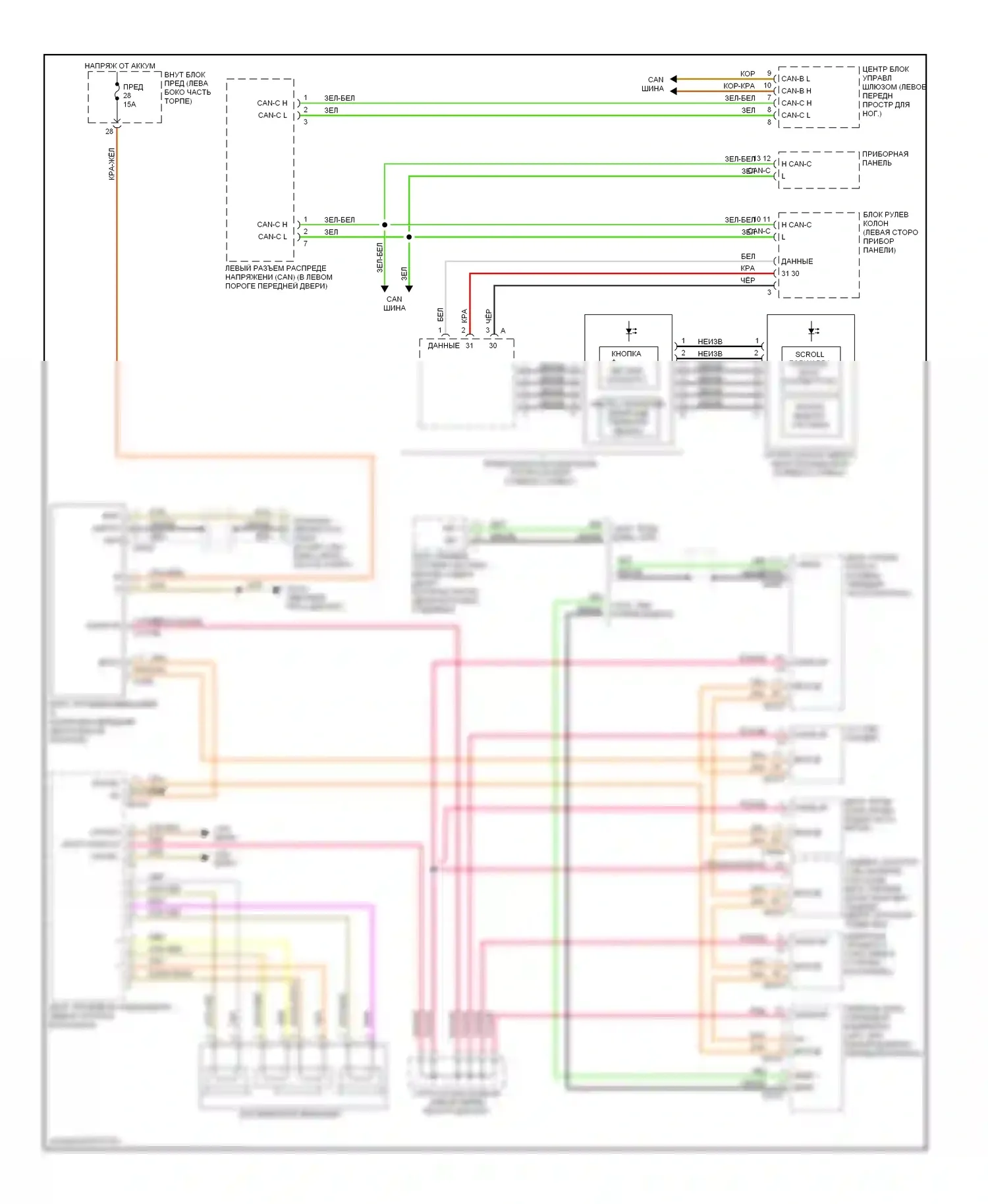 E-класс Mercedes-Benz W211/S211 (2002-2006): Электросхема магнитолы comand 
