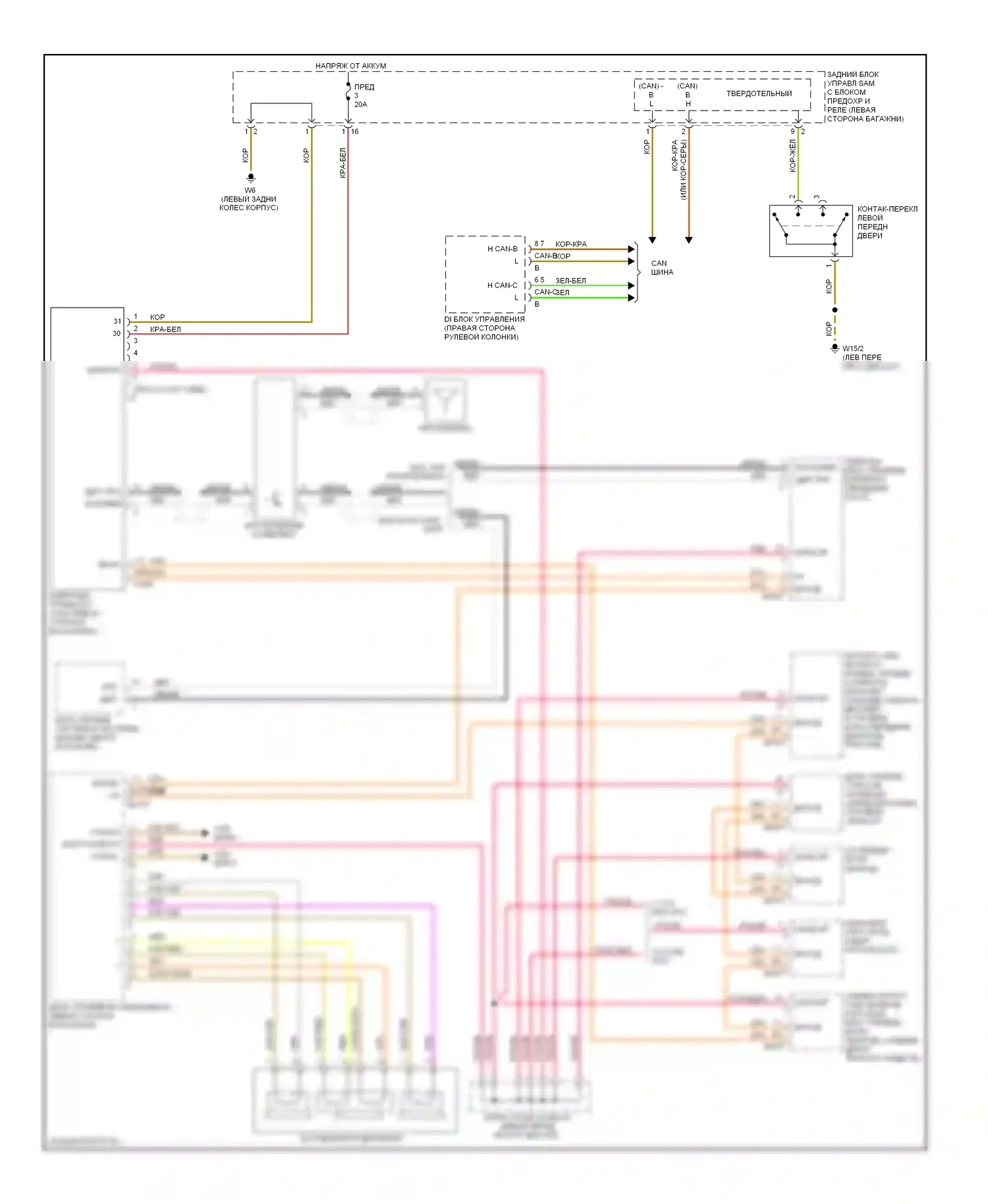 E-класс Mercedes-Benz W211/S211 (2002-2006): Электросхема навигации 