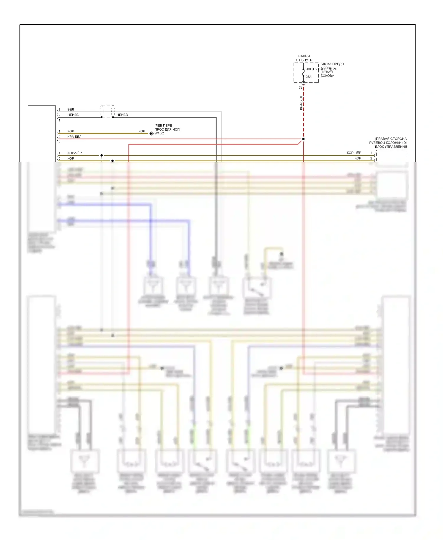 E-класс Mercedes-Benz W211/S211 (2002-2006): Бесключевой доступ электросхема системы 