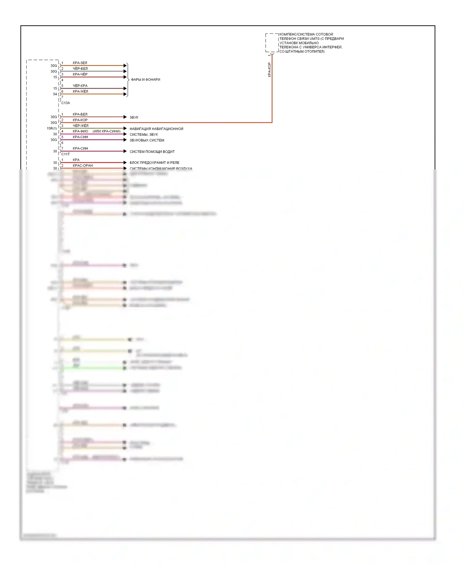 E-класс Mercedes-Benz W212/S212/C207/A207 (2009-2013): Электросхема заднего блока управления sam, купе (2 из 2) 