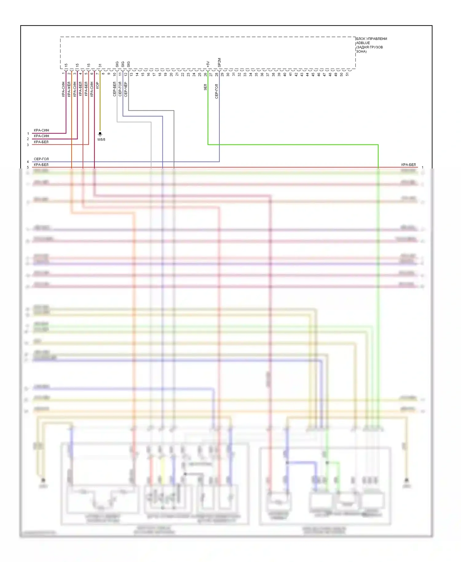 E-класс Mercedes-Benz W212/S212/C207/A207 (2009-2013): Электросхема двигателя 3.0л турбо дизель (3 из 7) 