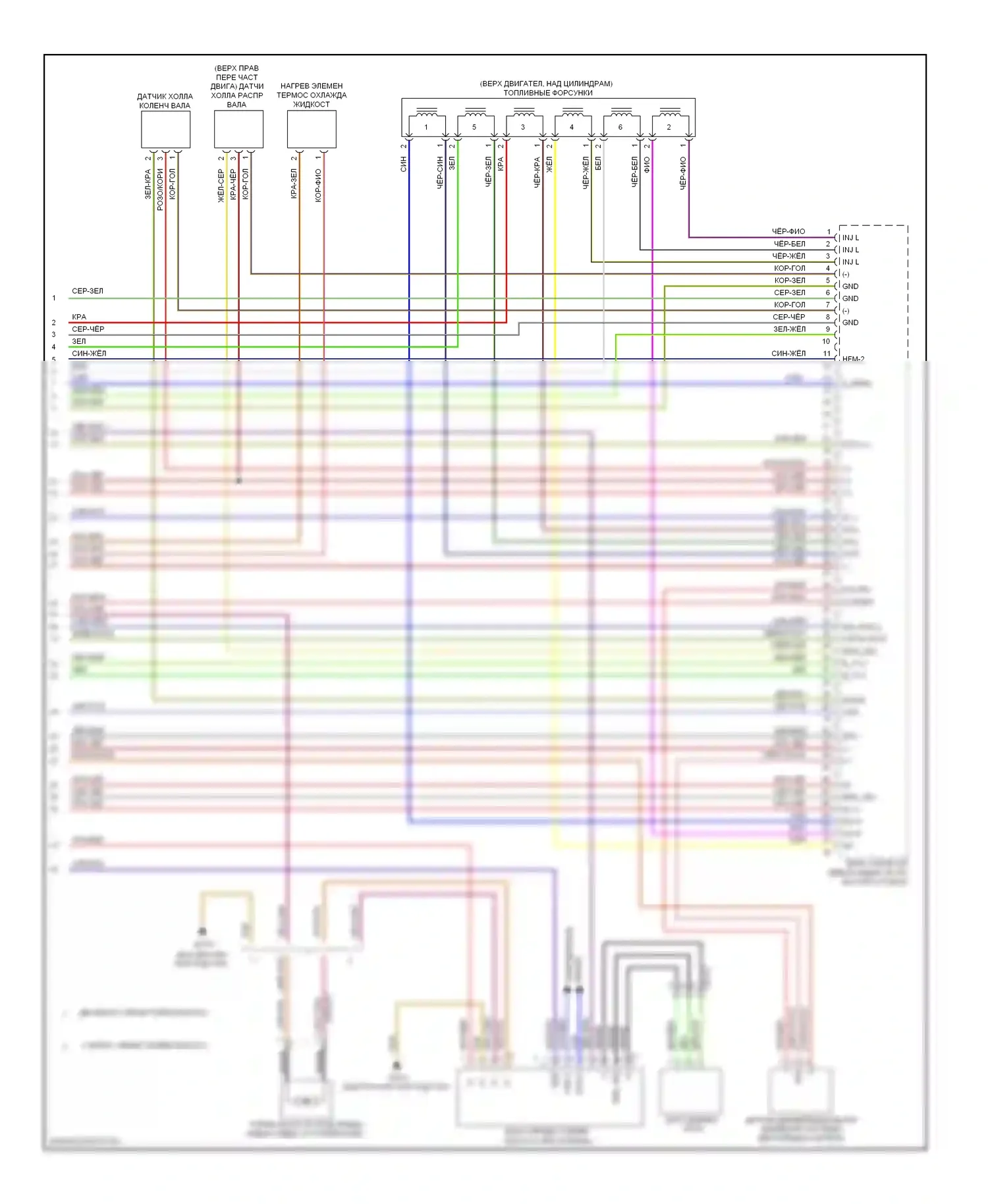 E-класс Mercedes-Benz W212/S212/C207/A207 (2009-2013): Электросхема двигателя 3.0л турбо дизель (7 из 7) 