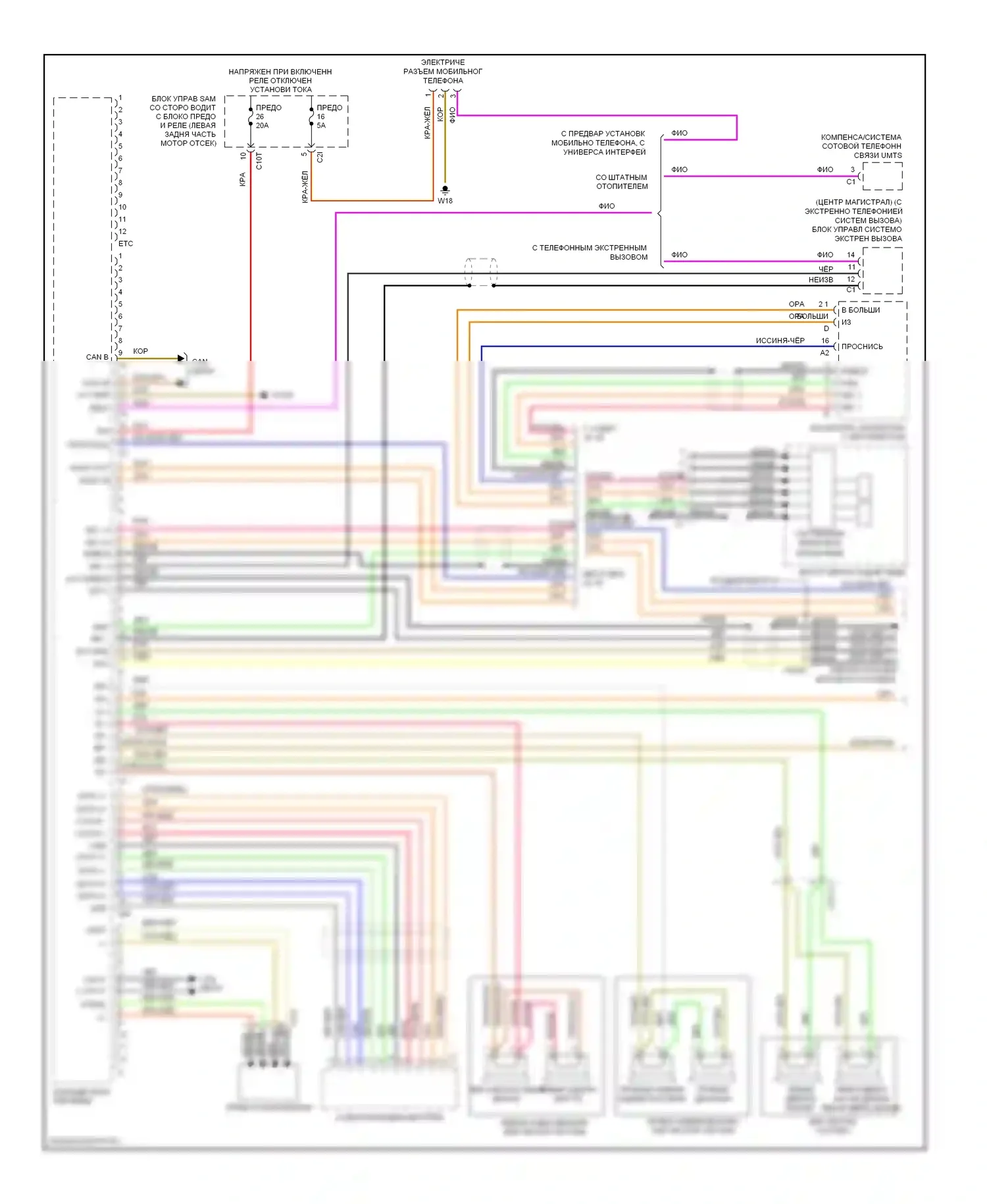 E-класс Mercedes-Benz W212/S212/C207/A207 (2009-2013): Магнитола comand электросхема, купе (1 из 2) 
