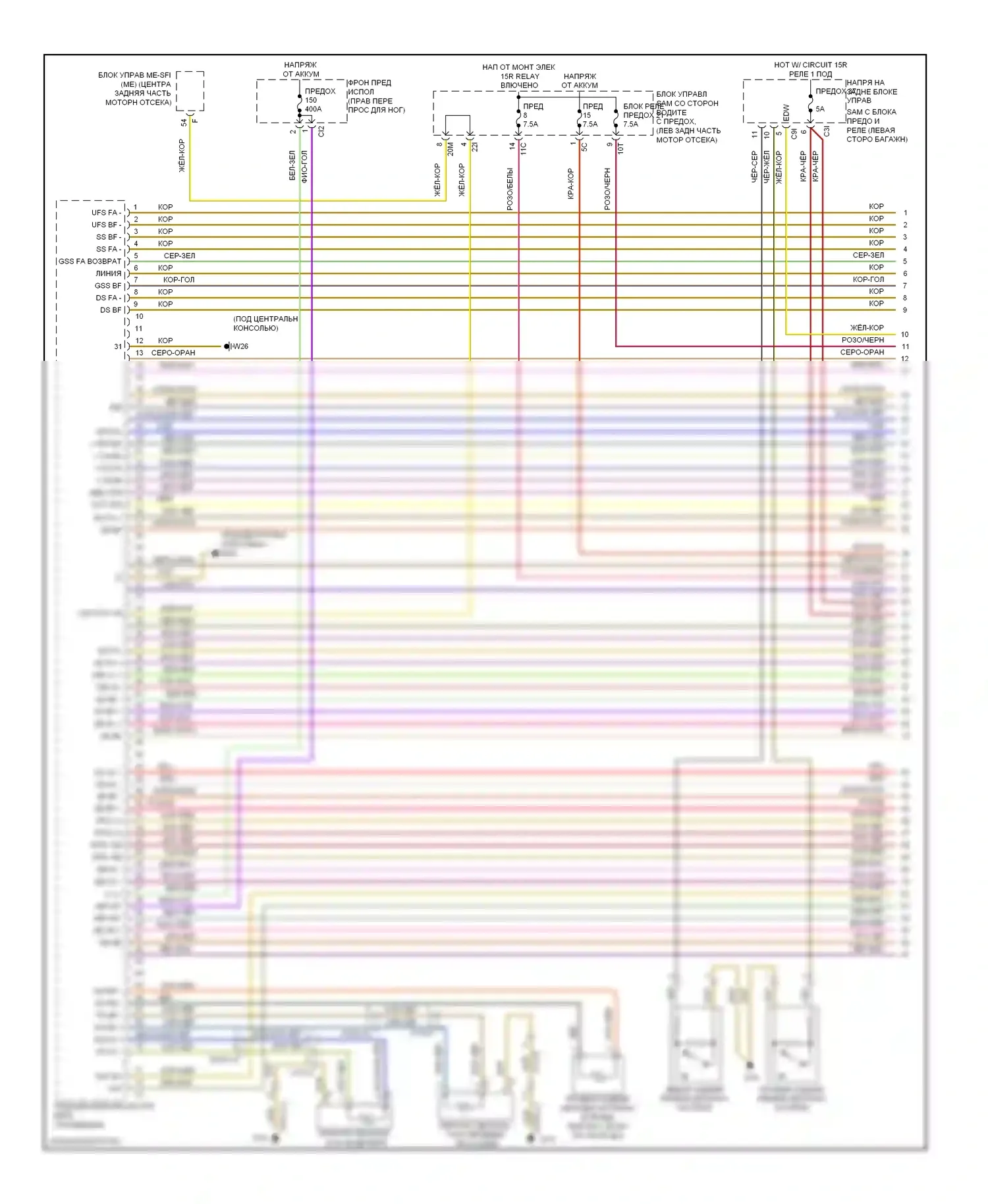 E-класс Mercedes-Benz W212/S212/C207/A207 (2009-2013): Электросхема подушек безопасности, купе (1 из 4) 