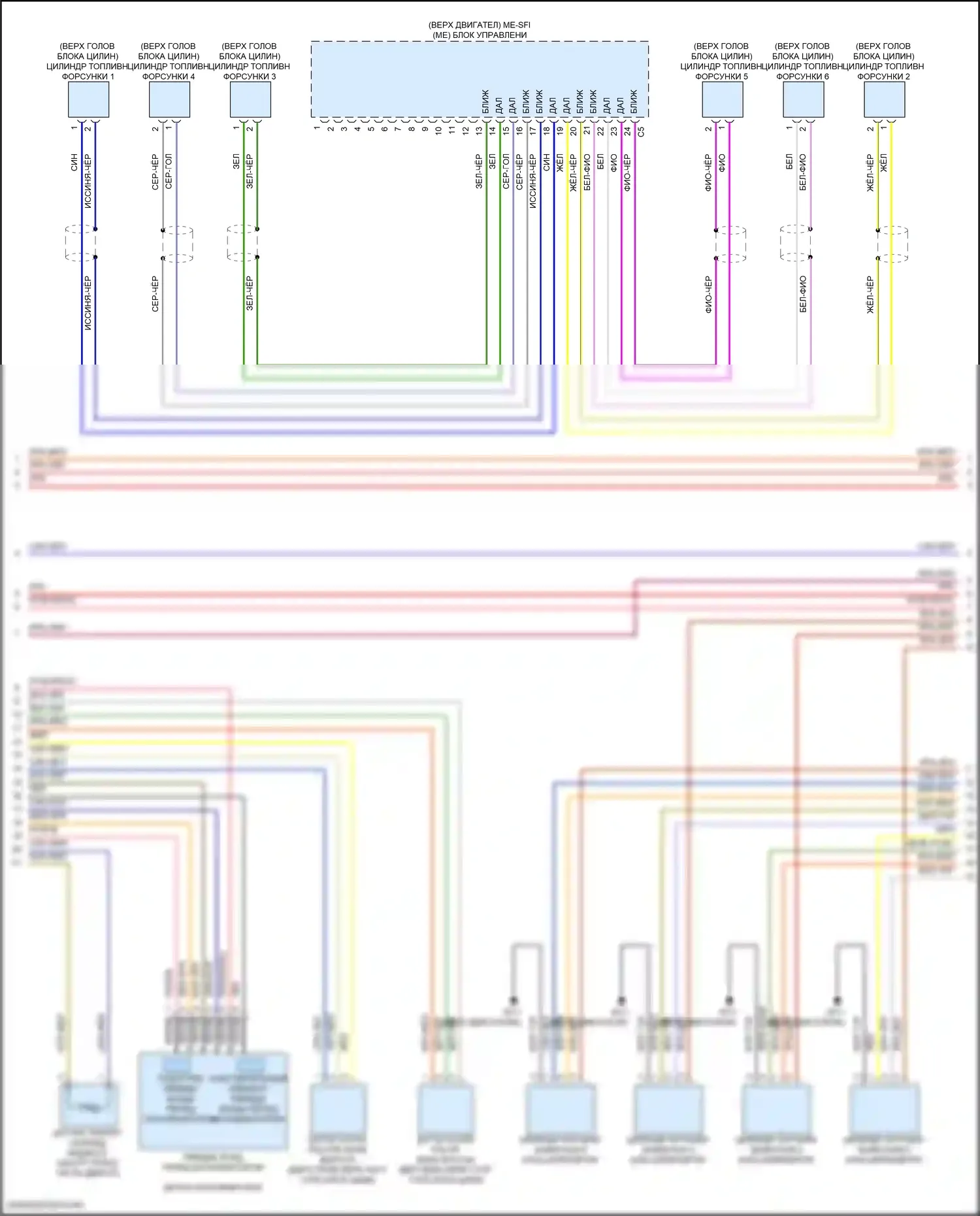 E-класс All-Terrain Mercedes-Benz S213 рестайлинг (2020-2024): Электросхема двигателя 3.0l turbo hybrid (6 из 10) 
