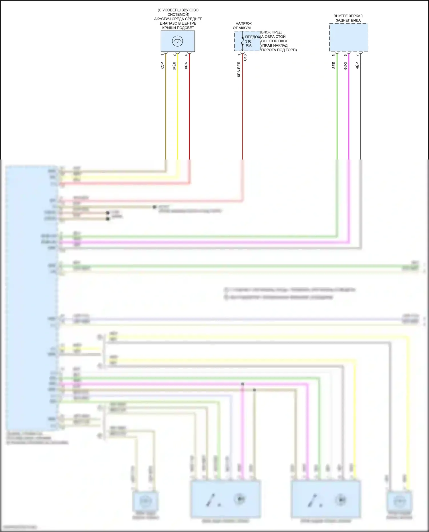 E-класс All-Terrain Mercedes-Benz S213 рестайлинг (2020-2024): Электросхема освещения салона, седан (1 из 6) 