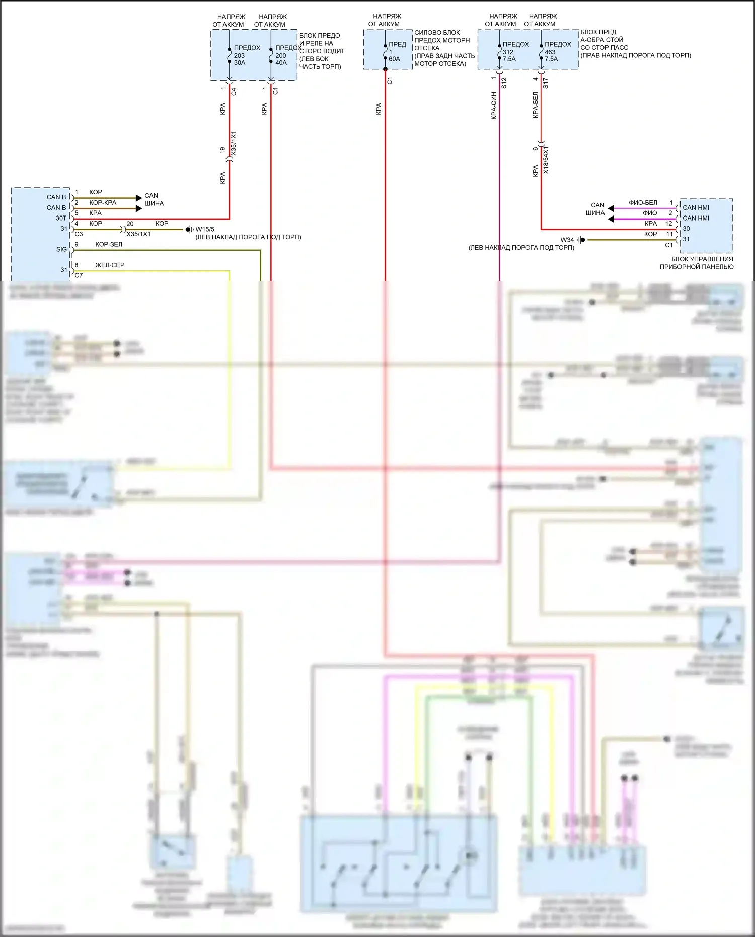 E-класс All-Terrain Mercedes-Benz S213 рестайлинг (2020-2024): Электросхема, предупреждающая о ремнях безопасности, седан 