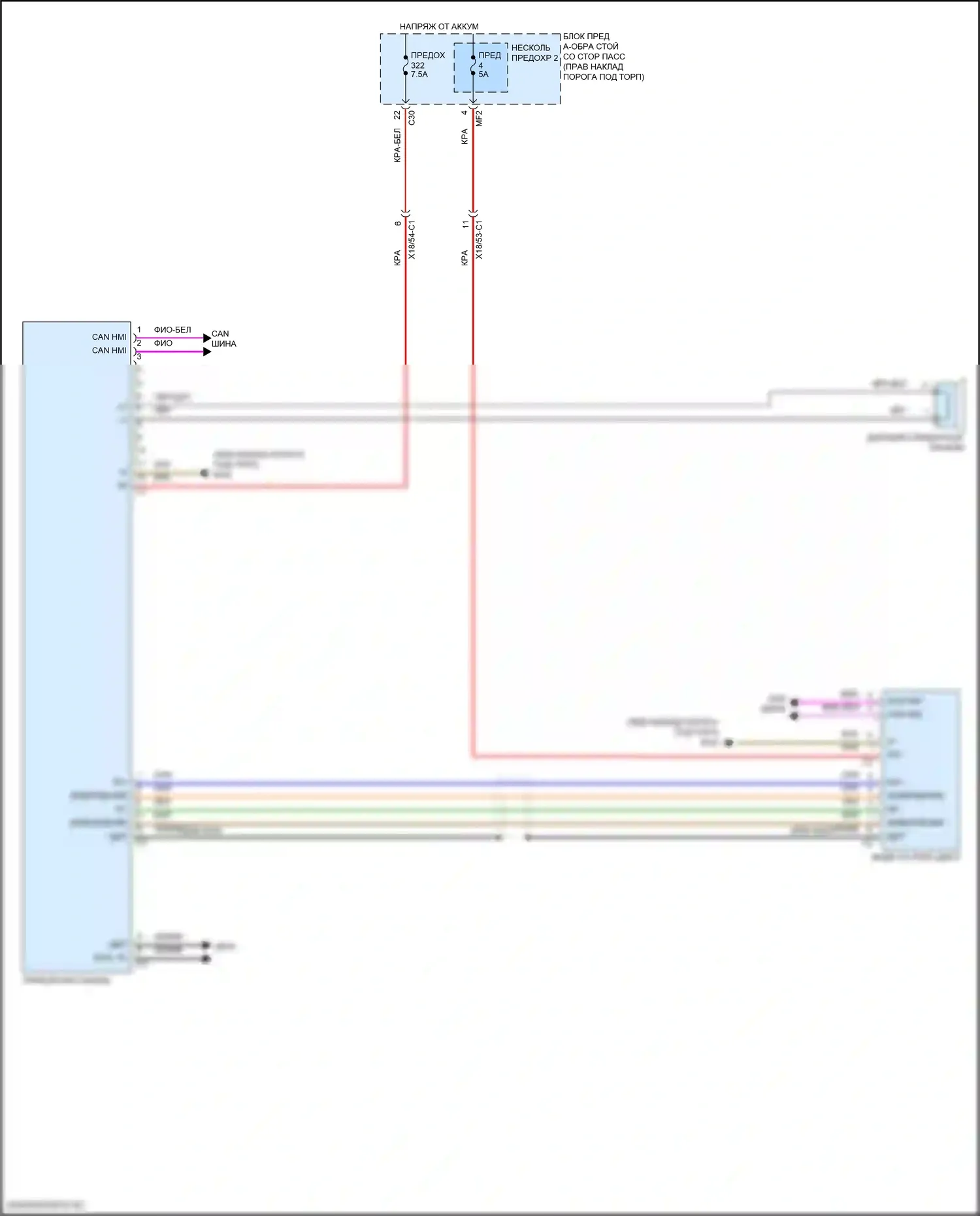 E-класс All-Terrain Mercedes-Benz S213 рестайлинг (2020-2024): Электросхема приборной панели, кабриолет (1 из 3) 