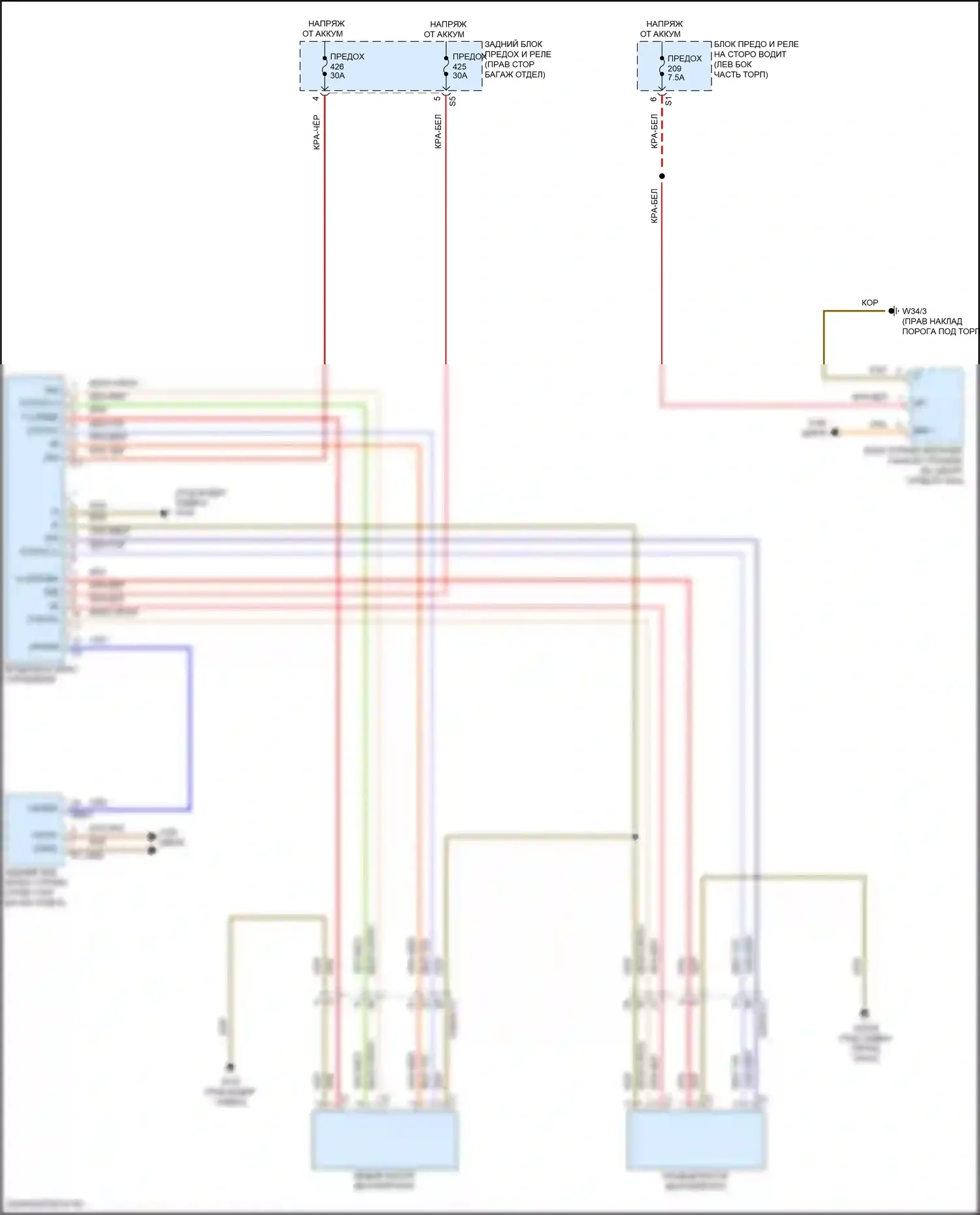 E-класс All-Terrain Mercedes-Benz S213 рестайлинг (2020-2024): Электросхема системы airscarf 