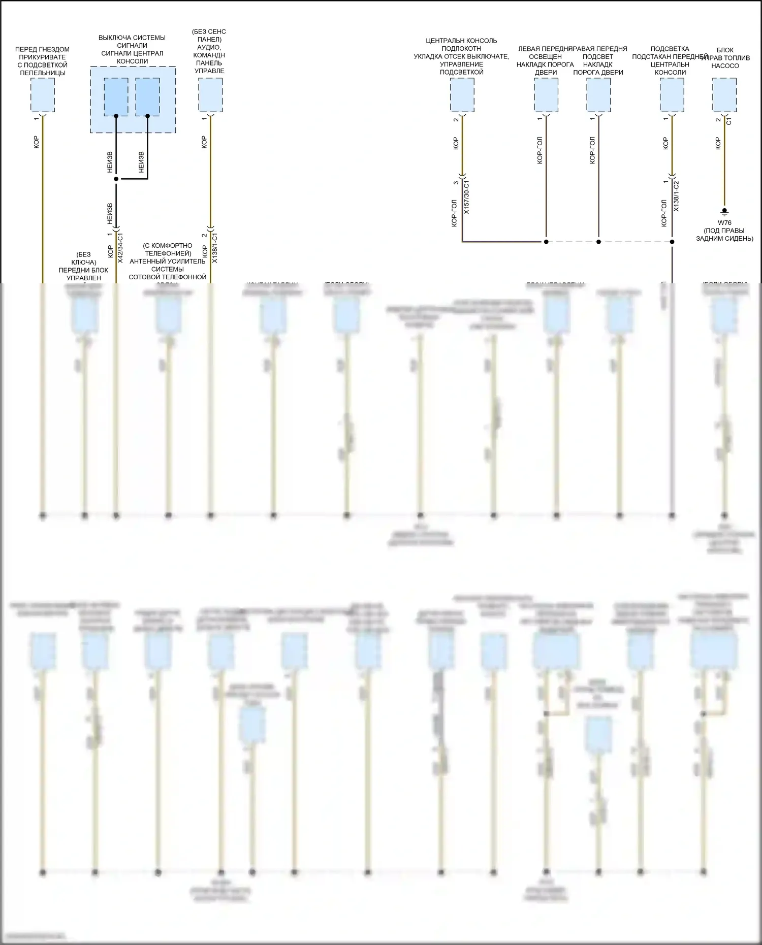 E-класс All-Terrain Mercedes-Benz S213 рестайлинг (2020-2024): Электросхема разводки массы, кабриолет (1 из 7) 