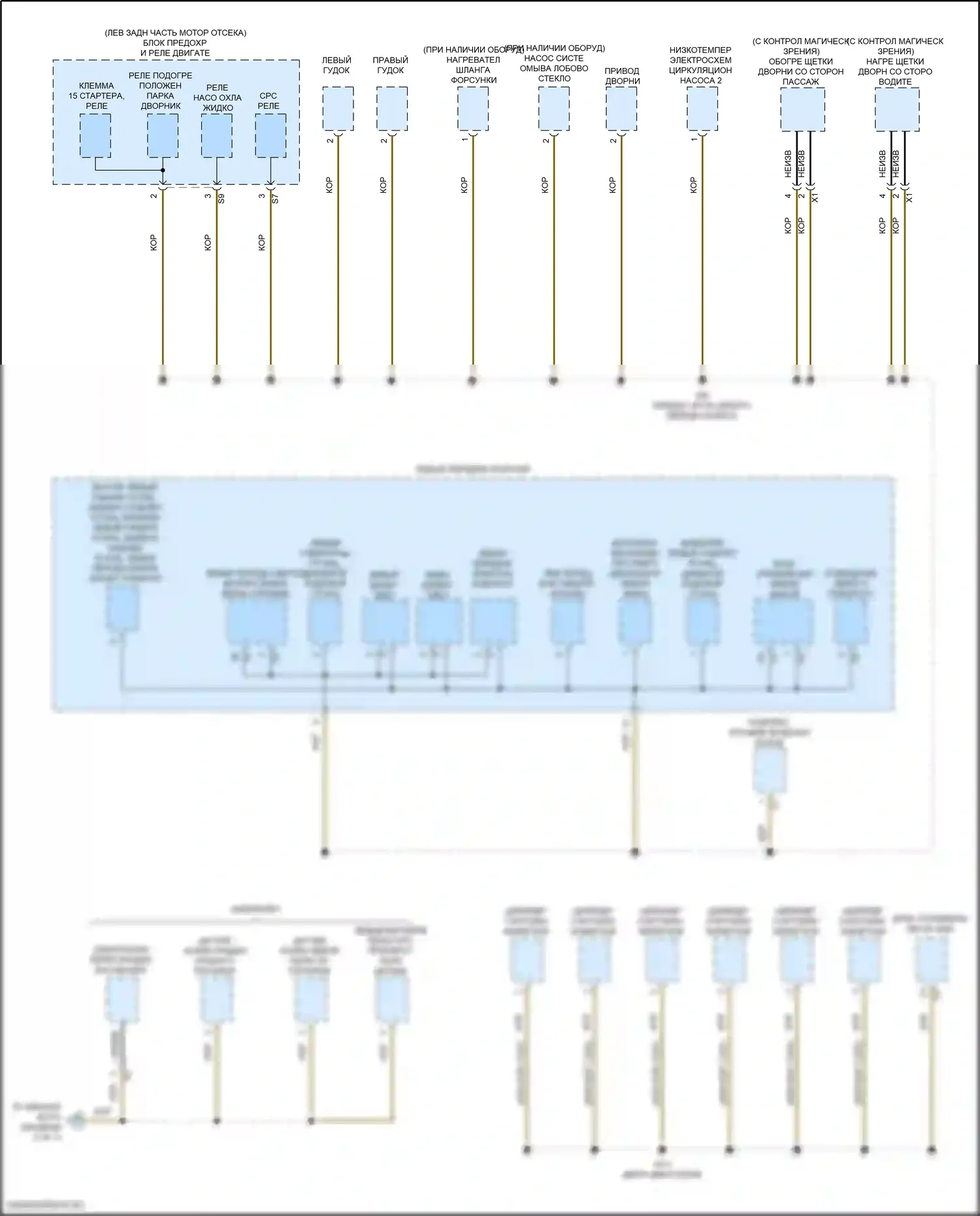 E-класс All-Terrain Mercedes-Benz S213 рестайлинг (2020-2024): Электросхема разводки массы, купе (4 из 7) 
