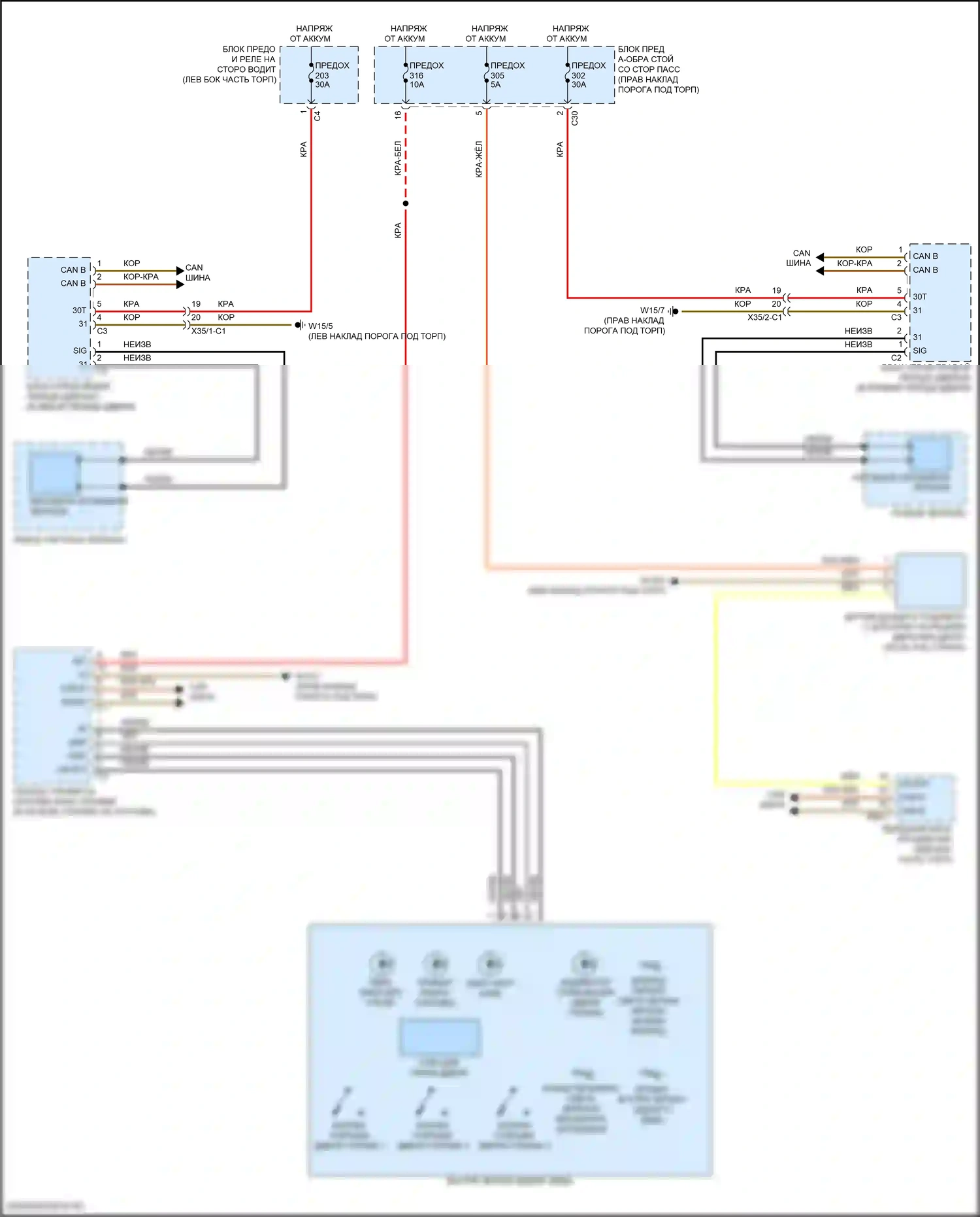 E-класс All-Terrain Mercedes-Benz S213 рестайлинг (2020-2024): Электросхема автоматического дневного/ночного зеркала, кабриолет 