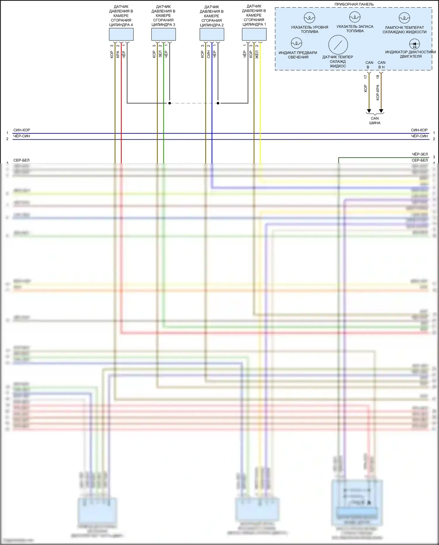 E-класс Mercedes-Benz W212/S212/C207/A207 рестайлинг (2013-2016): Электросхема двигателя 2.1л турбодизеля (9 из 10) 