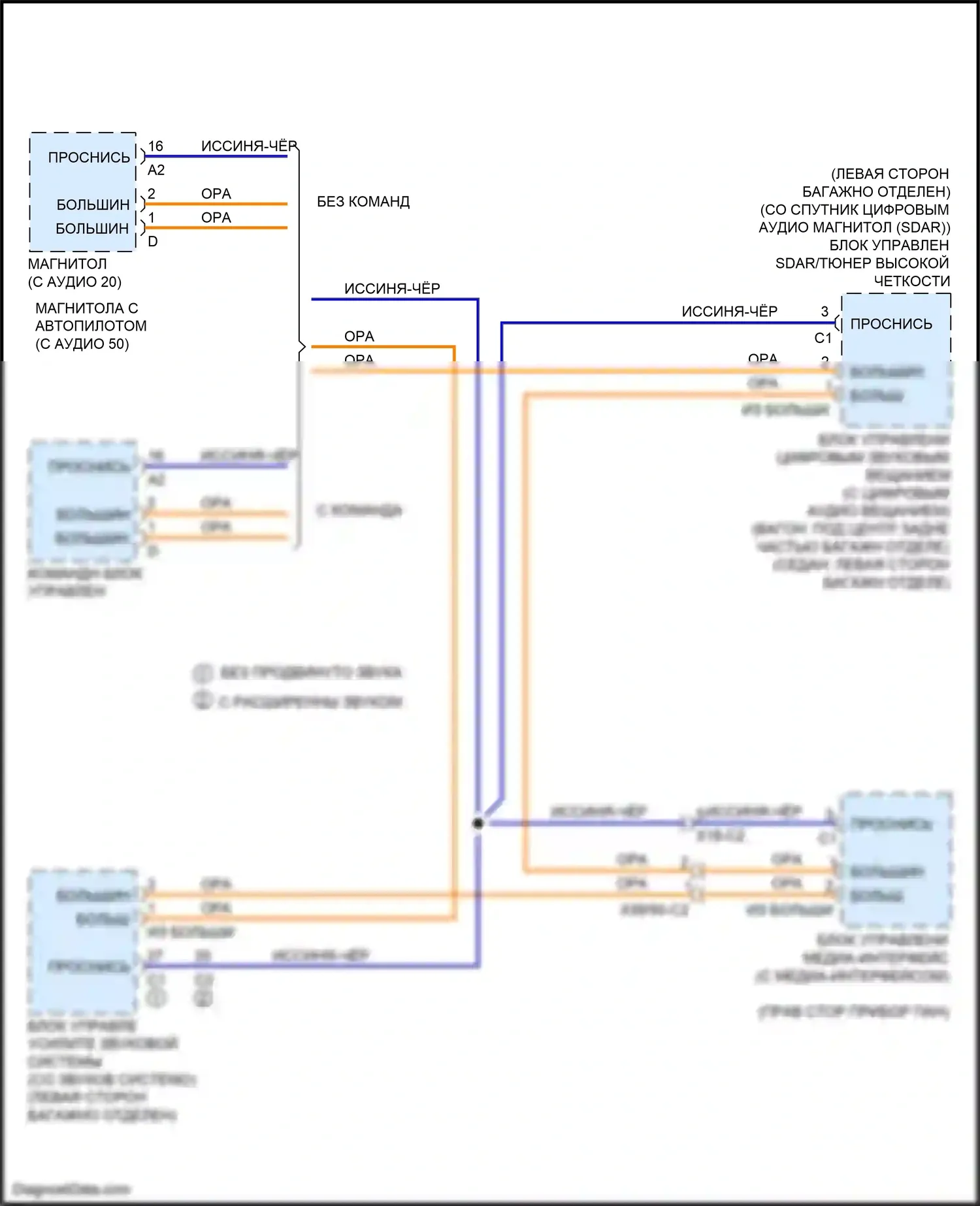 E-класс Mercedes-Benz W212/S212/C207/A207 рестайлинг (2013-2016): Большинство данных электросхема шины, седан 
