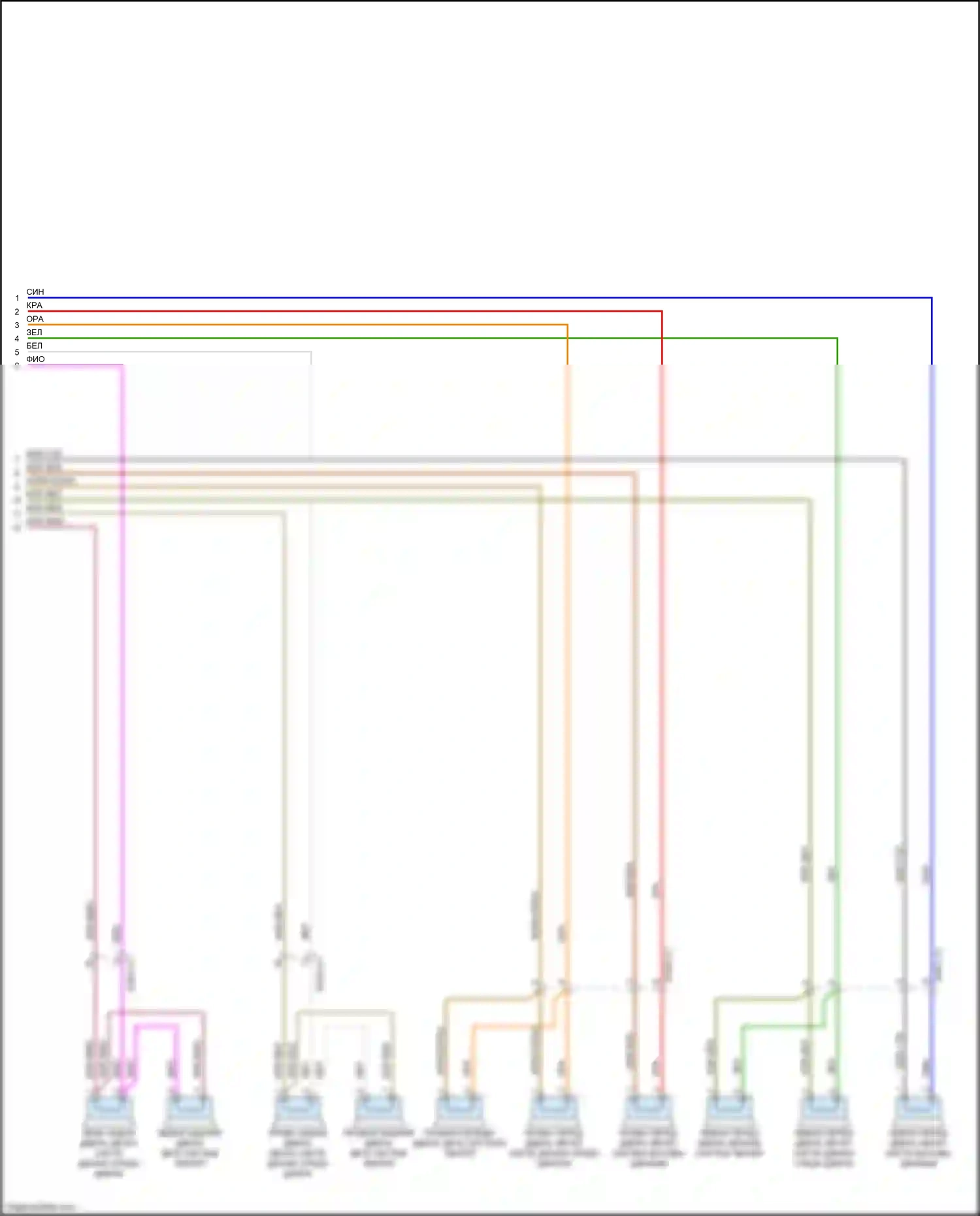 E-класс Mercedes-Benz W212/S212/C207/A207 рестайлинг (2013-2016): Электросхема усилителя звука, вагон без усовершенствованной звуковой системы (2 из 2) 