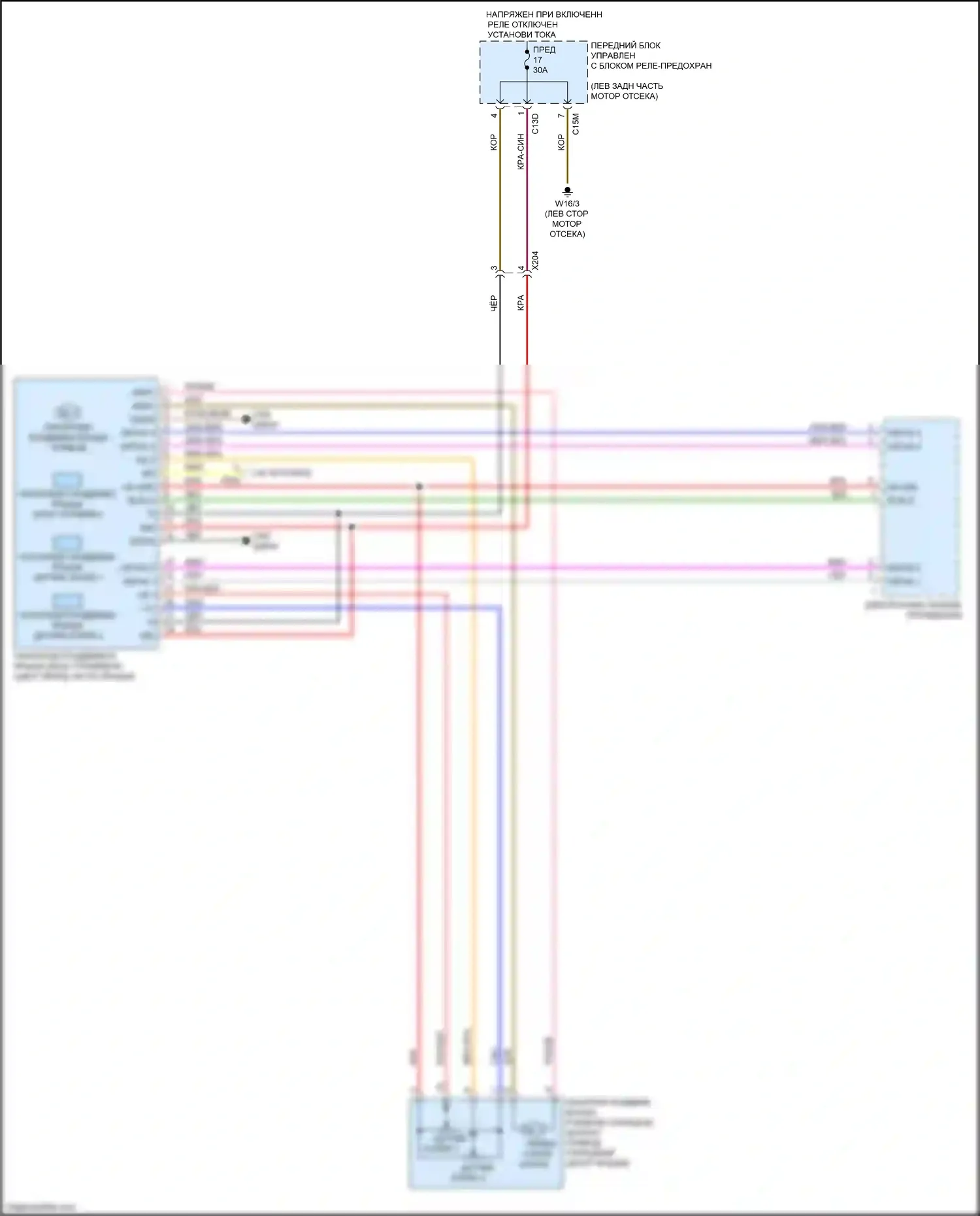 E-класс Mercedes-Benz W212/S212/C207/A207 рестайлинг (2013-2016): Электросхема складной крыши/люка, кабриолет 