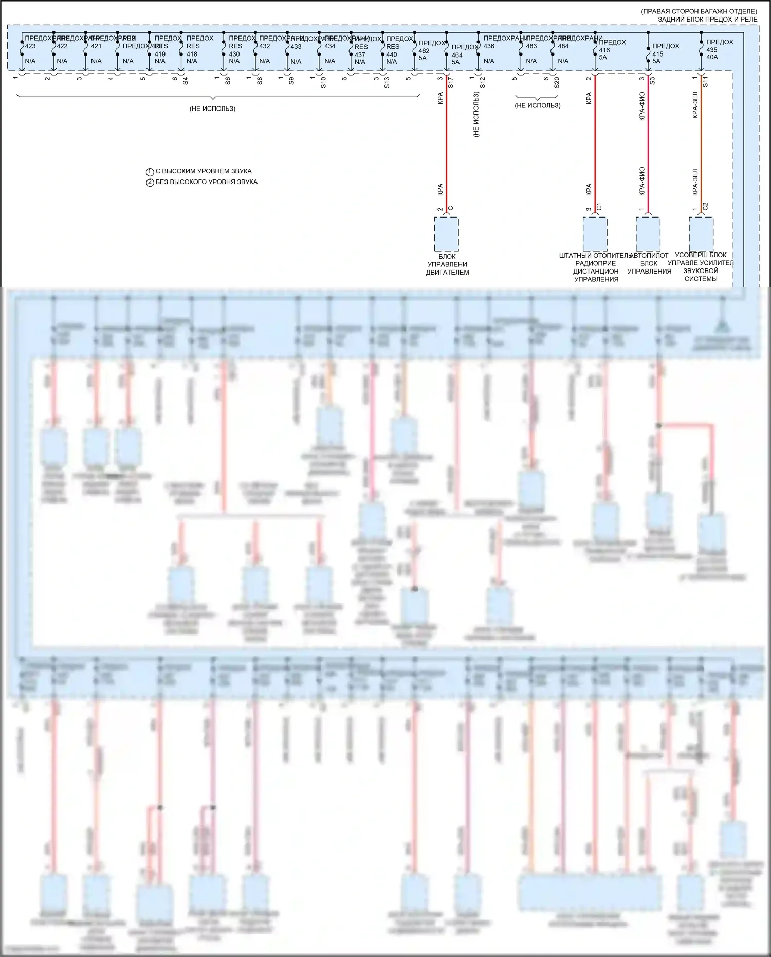 E-класс Mercedes-Benz W213/S213/C238/A238 рестайлинг (2020-2024): Электросхема блока предохранителей реле (4 из 8) 