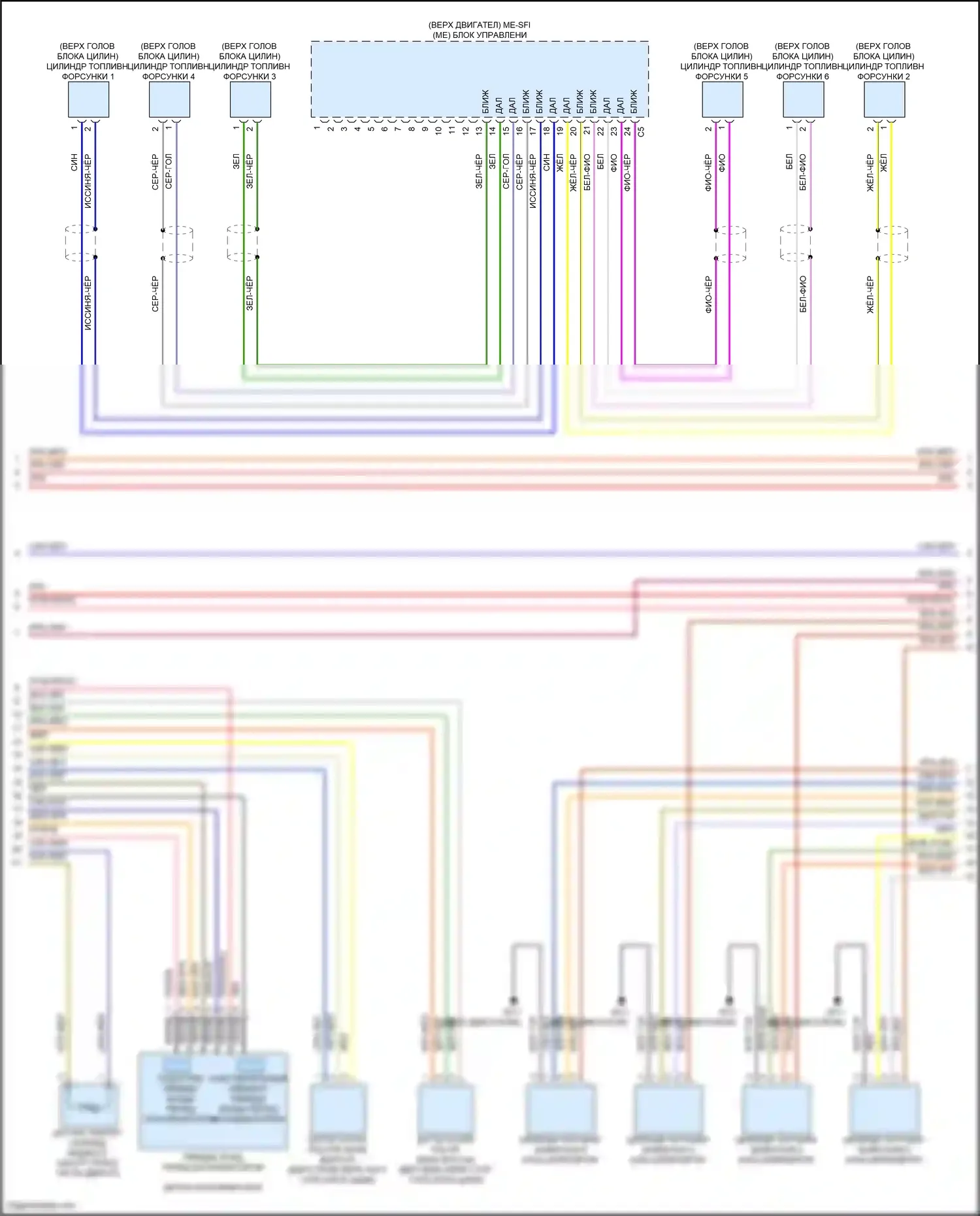 E-класс Mercedes-Benz W213/S213/C238/A238 рестайлинг (2020-2024): Электросхема двигателя 3.0l turbo hybrid (6 из 10) 