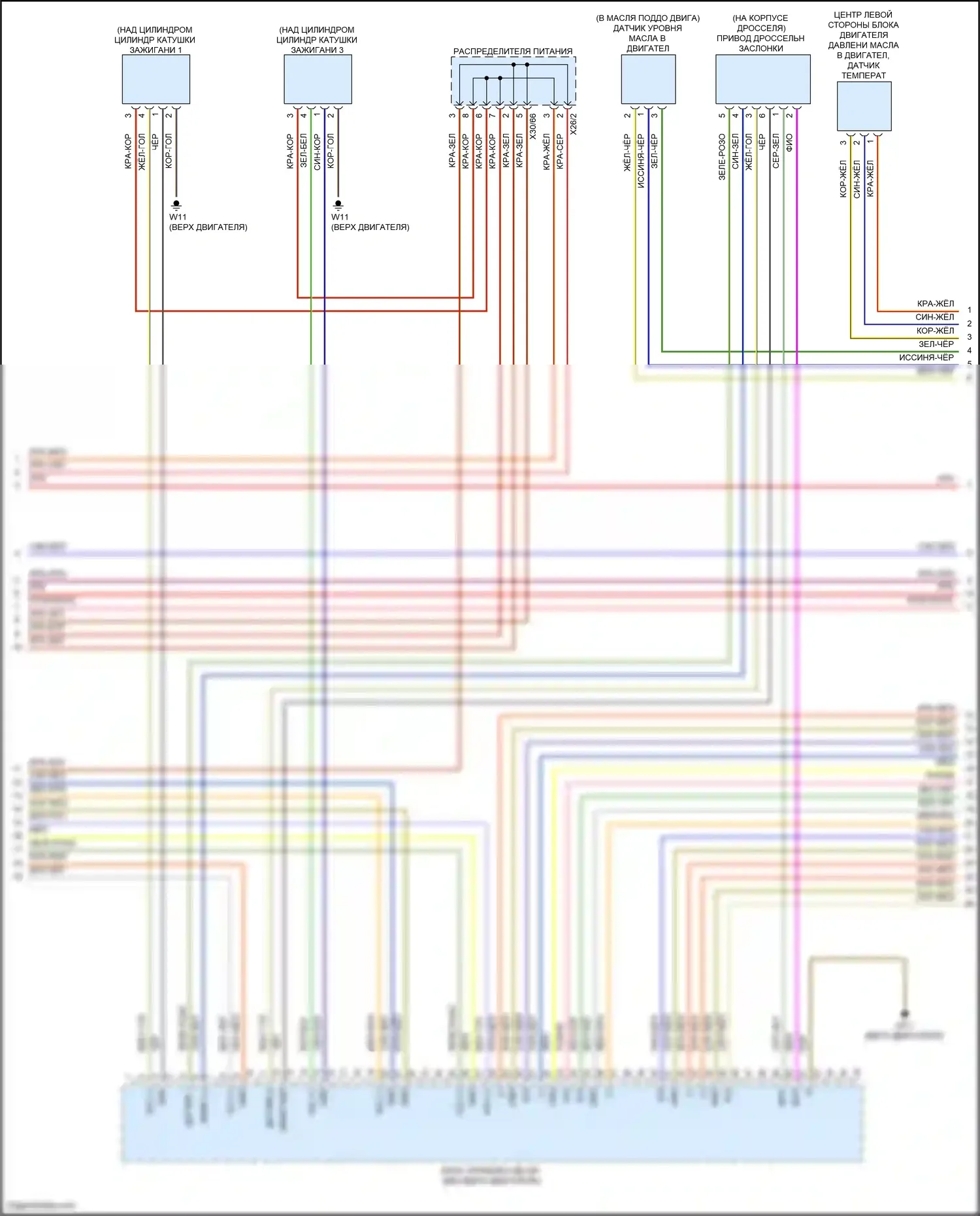 E-класс Mercedes-Benz W213/S213/C238/A238 рестайлинг (2020-2024): Электросхема двигателя 3.0l turbo hybrid (7 из 10) 