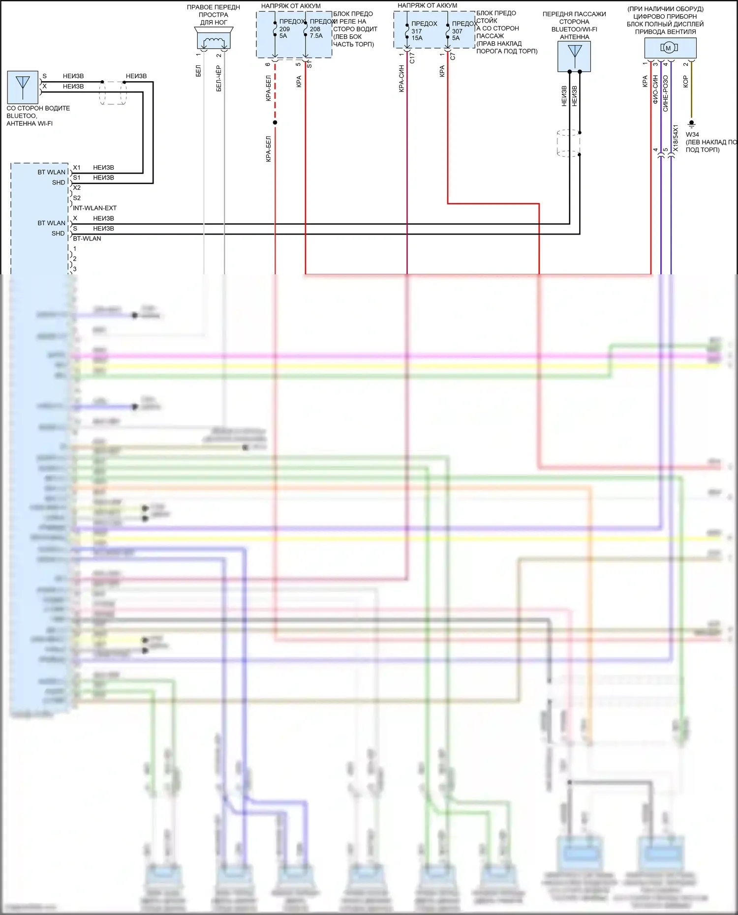 E-класс Mercedes-Benz W213/S213/C238/A238 рестайлинг (2020-2024): Электросхема магнитолы comand (1 из 5) 