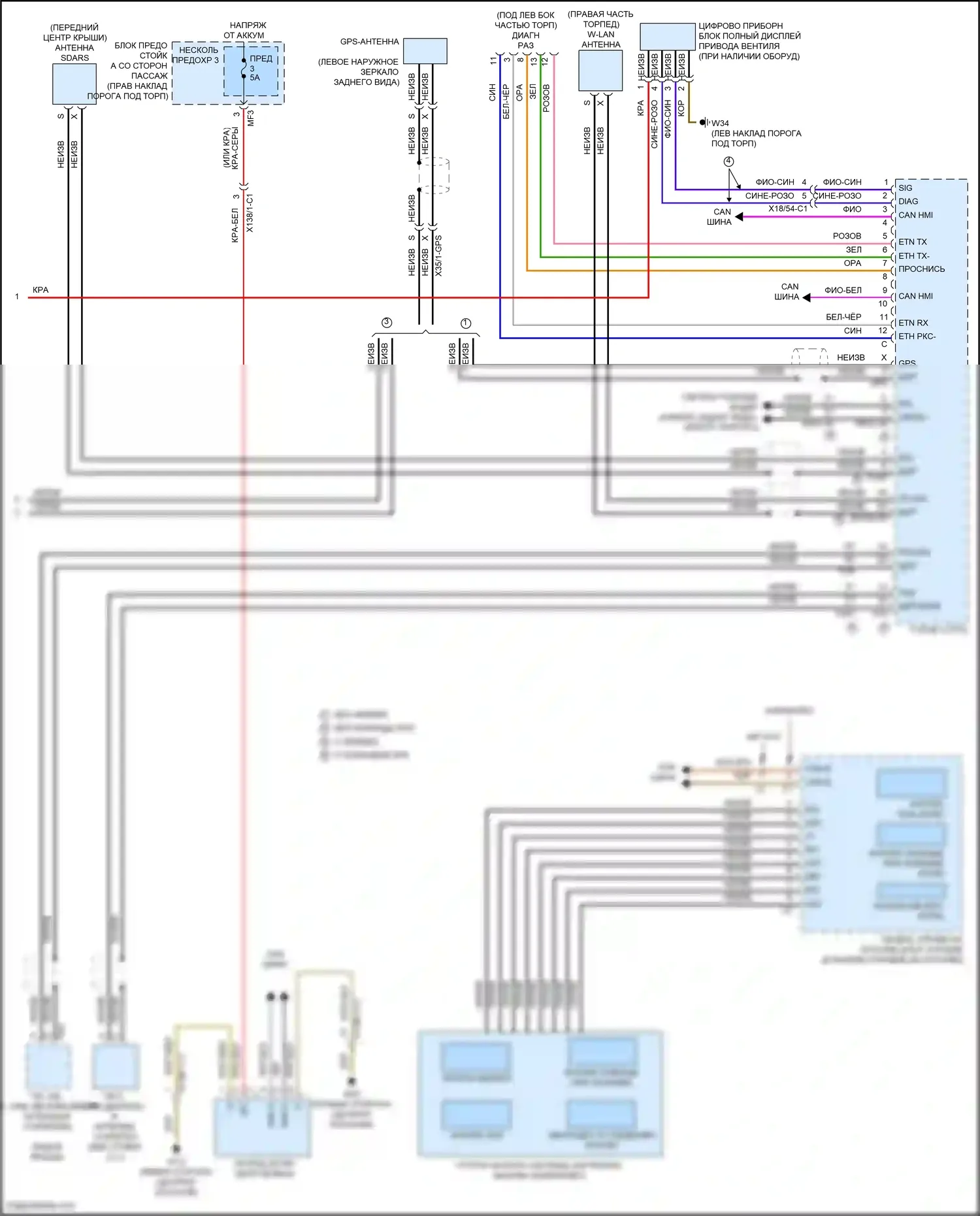 E-класс Mercedes-Benz W213/S213/C238/A238 рестайлинг (2020-2024): Магнитола comand электросхема, купе (6 из 6) 