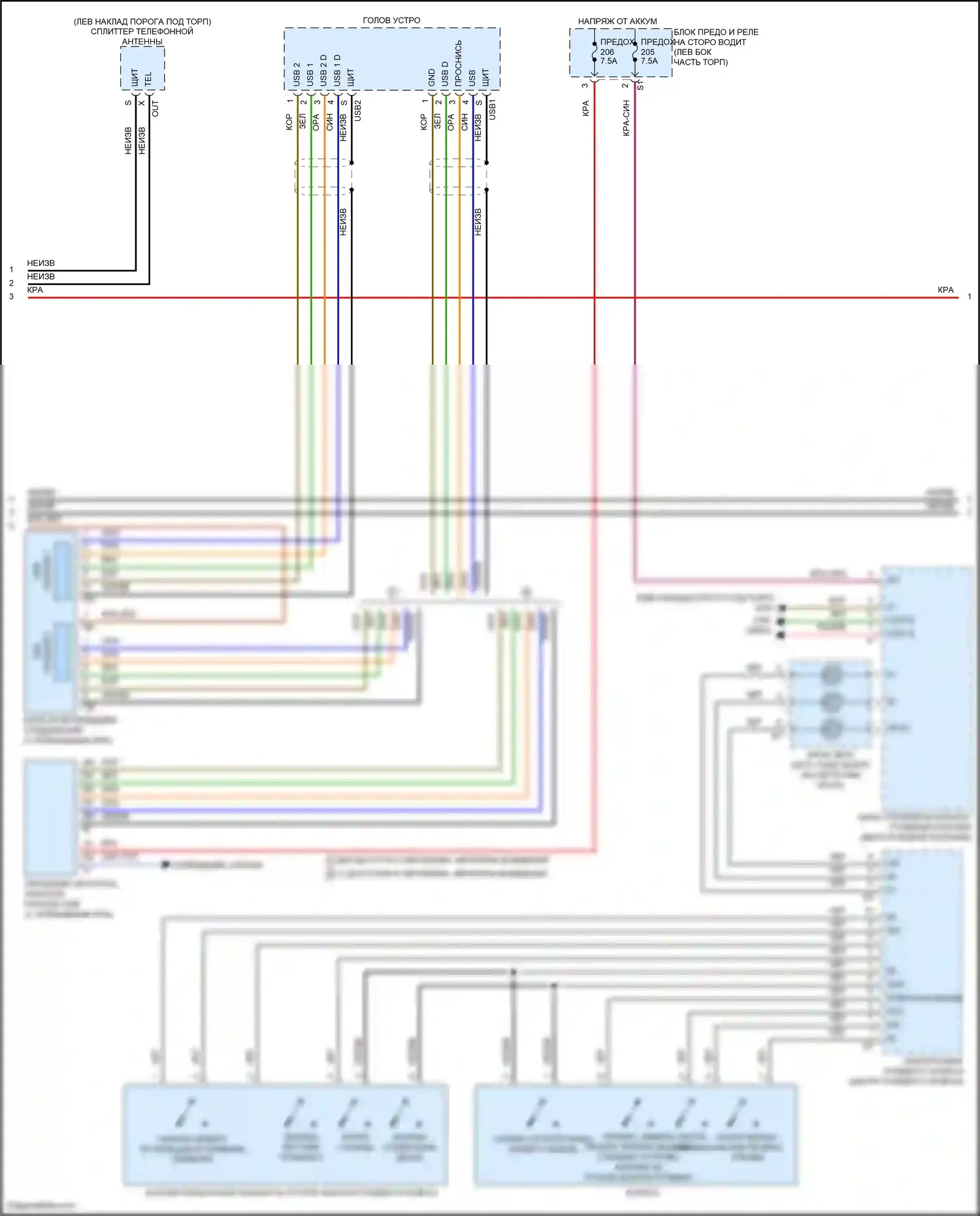 E-класс Mercedes-Benz W213/S213/C238/A238 рестайлинг (2020-2024): Электросхема управления магнитолы comand, кабриолет (5 из 6) 