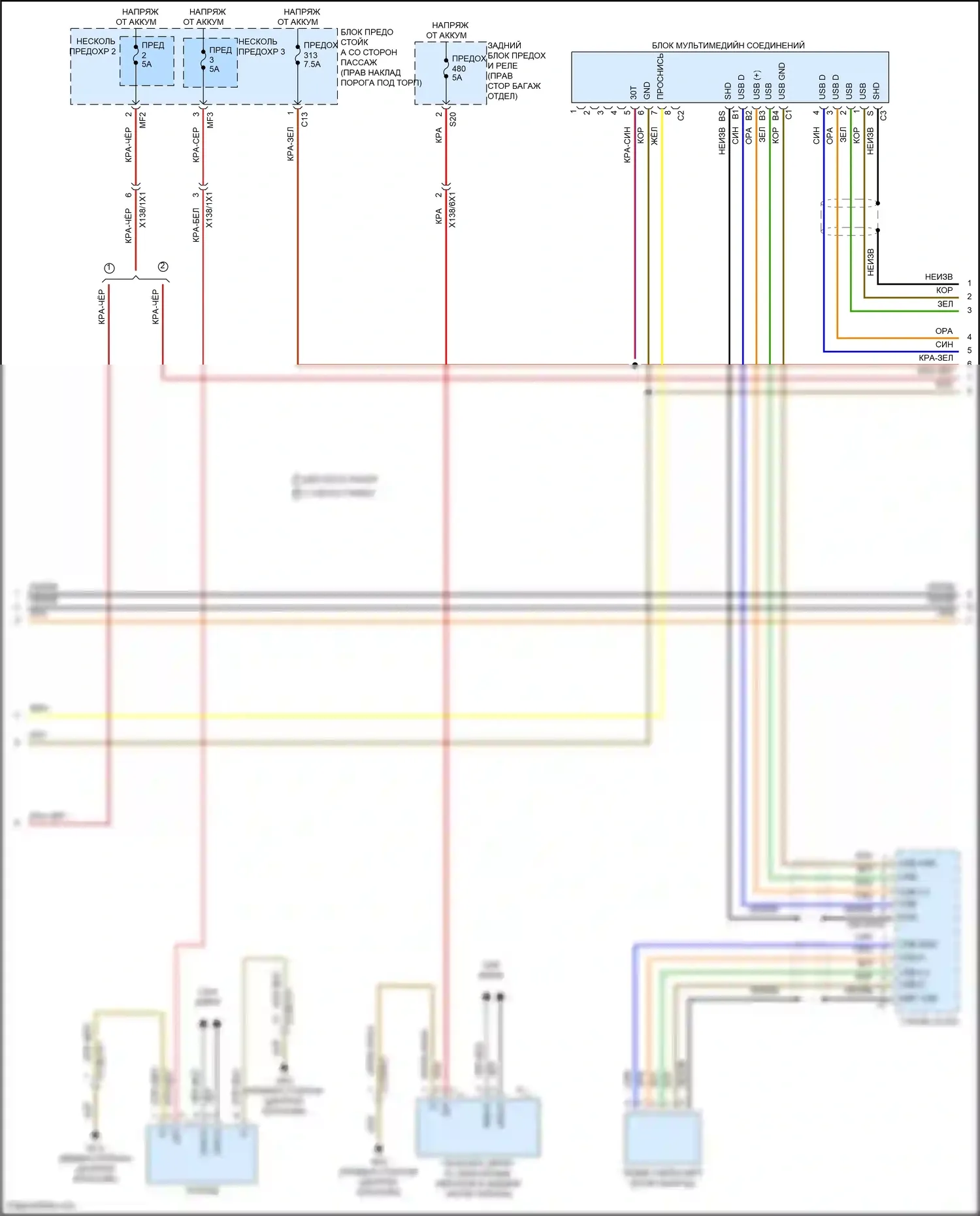 E-класс Mercedes-Benz W213/S213/C238/A238 рестайлинг (2020-2024): Магнитола comand электросхема, седан (3 из 5) 