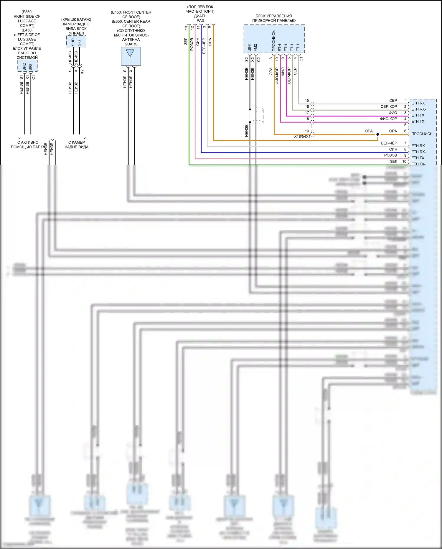 E-класс Mercedes-Benz W213/S213/C238/A238 рестайлинг (2020-2024): Магнитола comand электросхема вагона (5 из 5) 